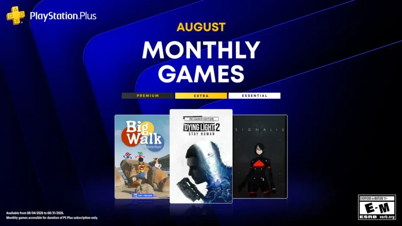 PlayStation Plus Games for August Include Dying Light 2, Big Walk and Signalis