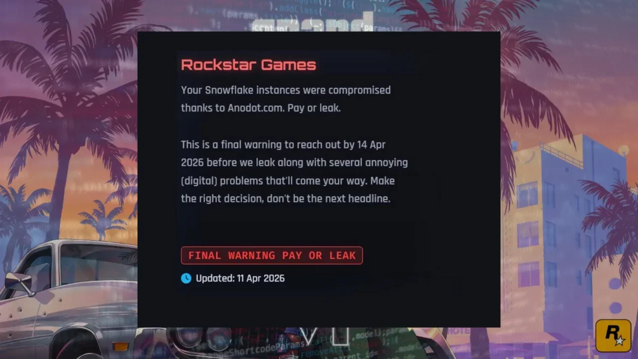 ShinyHunters Is Holding Rockstar Games Ransom And It All Started With A Third Party Vendor