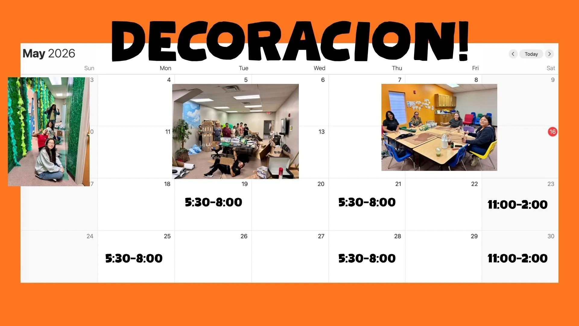 Decorar para VBS