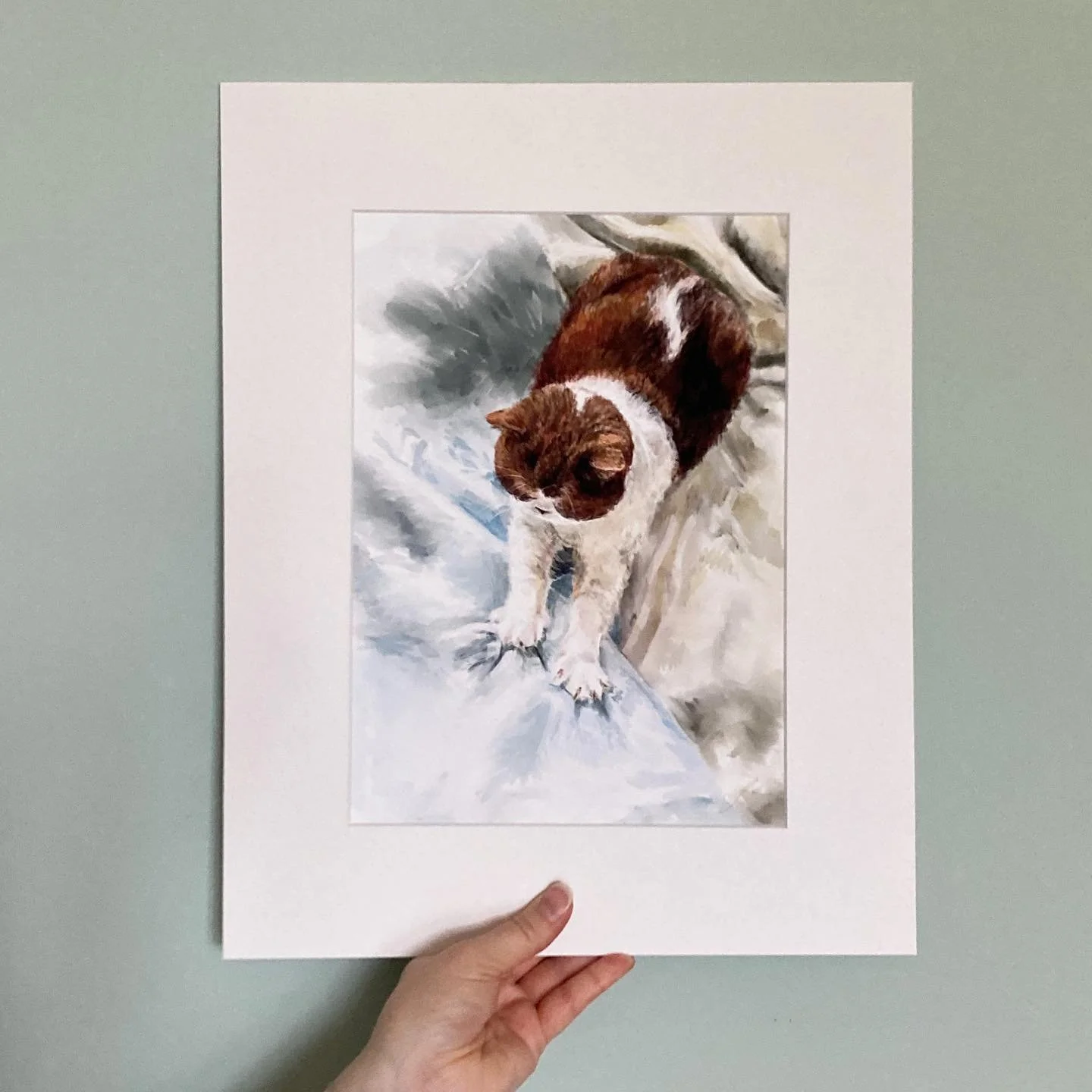 Another cat post today

Mochi is as soft and velvety as she looks here. A bit of a different composition for a portrait, but I think it&rsquo;ll look beautiful on display in her home 

#artyismymiddlename #watercolourcat #catladylife #watercolourpain