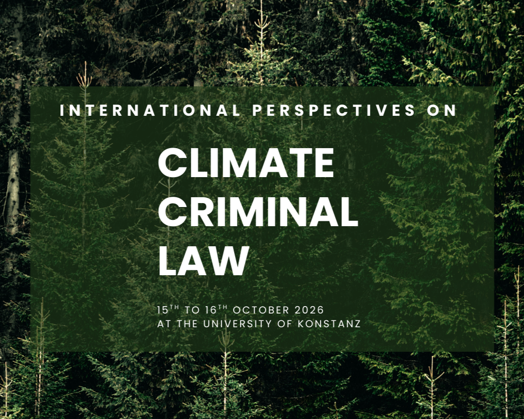 Tagung „International Perspectives of Climate Criminal Law“ 