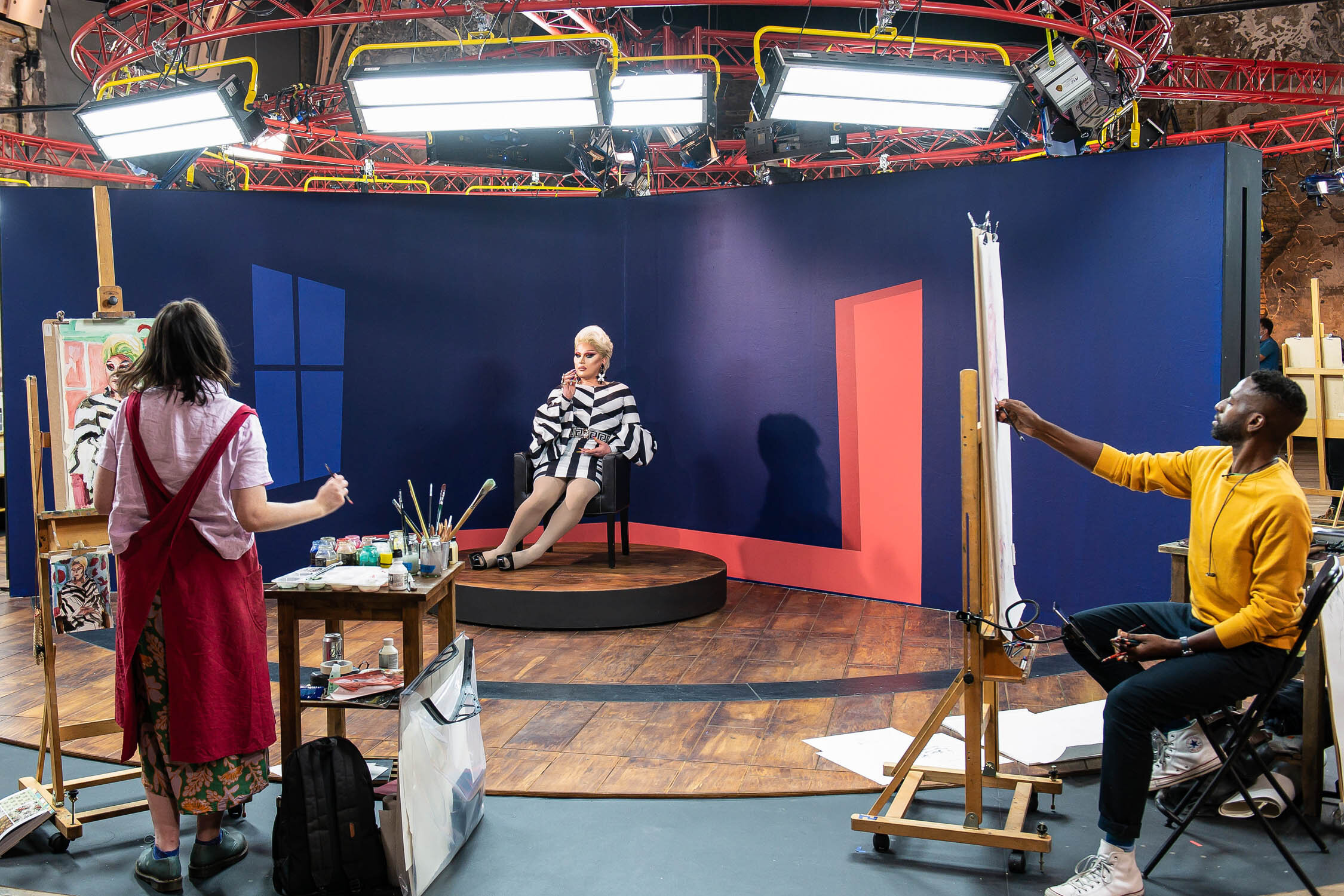 Behind The Scenes At The Heats Of Portrait Artist Of The Year Series 7 Curtis Holder
