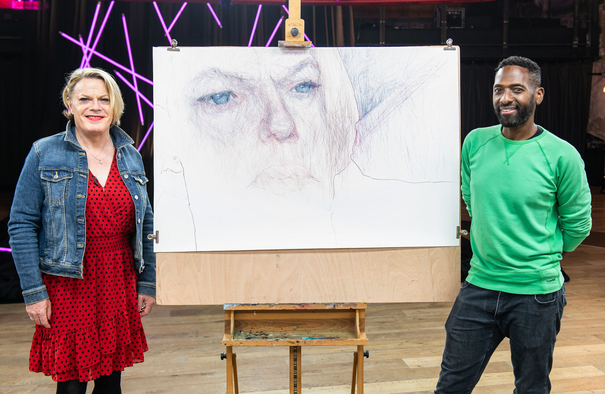 Behind The Scenes At The Finals Of Sky Arts Portrait Artist Of The Year 2020 Series 7 Curtis Holder