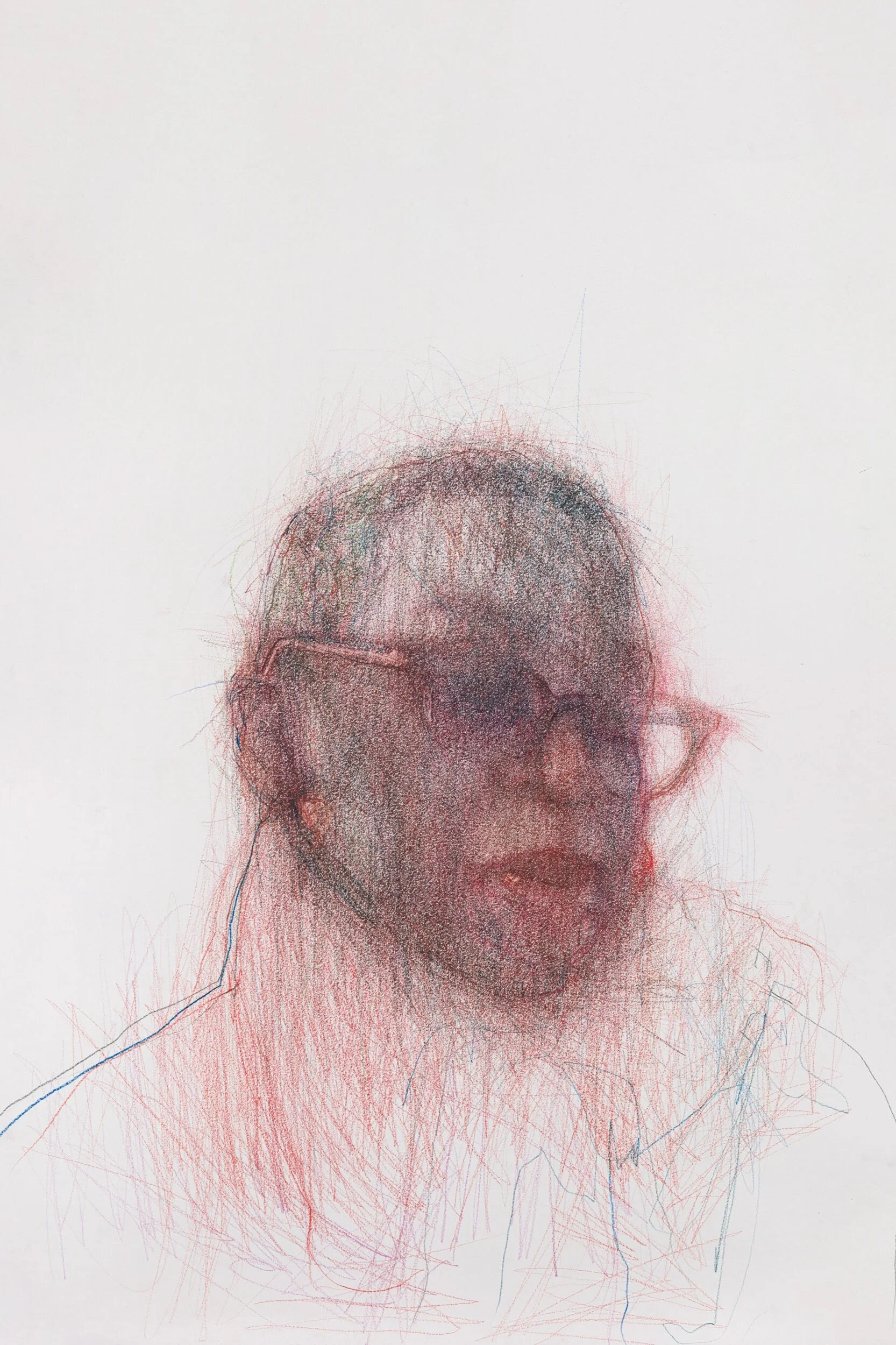 Gaylene, coloured pencil on paper, 90 x 66 cm, 2021