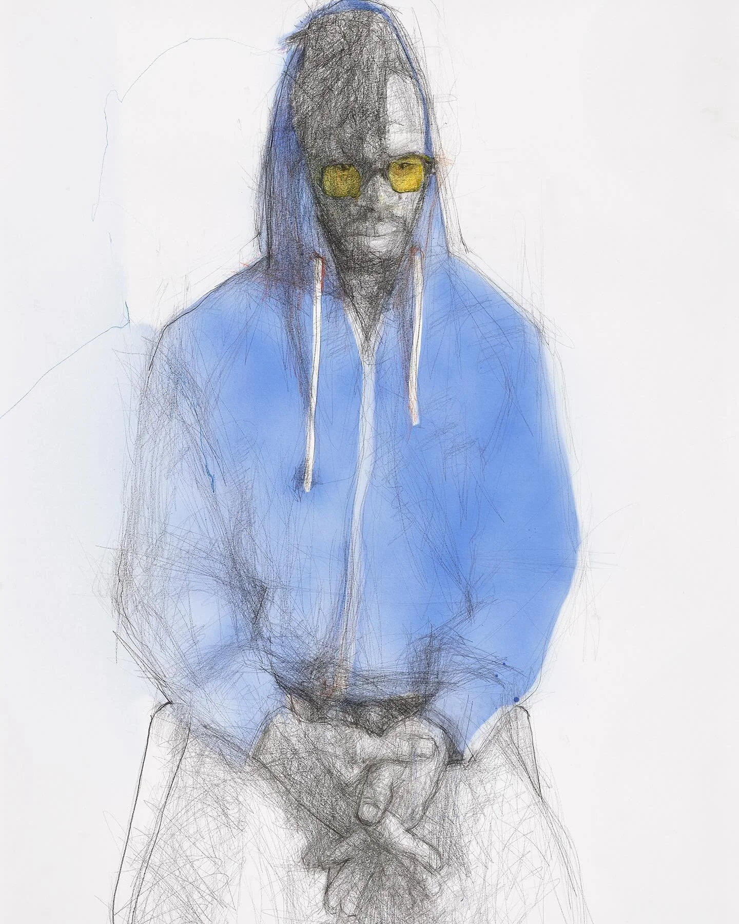 I’ve had the joy of spending a lot of time in conversation with this talented man @dmac143 over the past few months working on a new series of drawings. Looking forward to sharing more soon! 👀
Yellow Shades, graphite, coloured pencil and acry