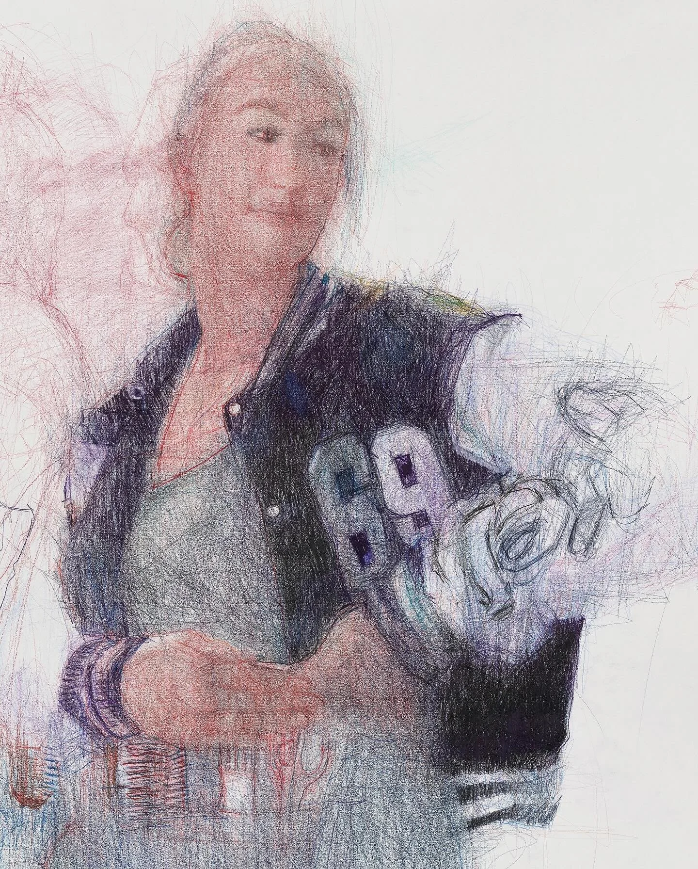 I’m excited to be exhibiting my large drawing ‘The Hair Stylist’ of Skye @nichols.skye at the Contemporary British Portrait Painters @thecbpp exhibition which begins next week. 
It’s guaranteed to be a brilliant show featurin