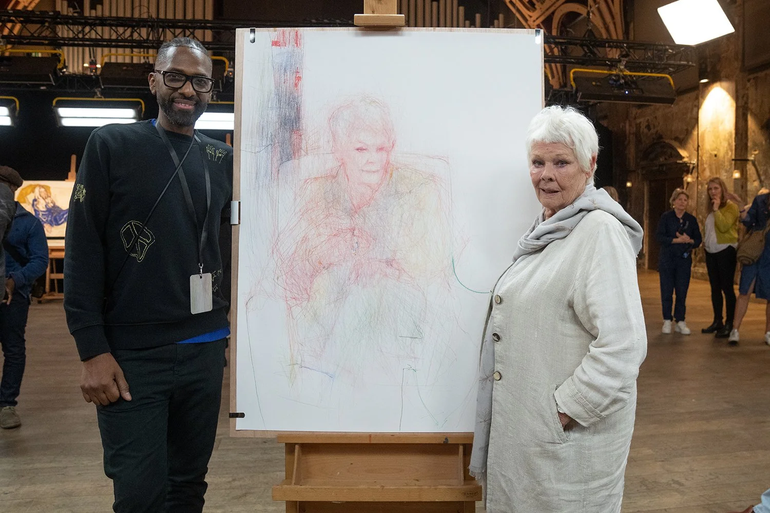 Curtis Holder and Dame Judi Dench at Portrait Artist of the Decade, 2023
