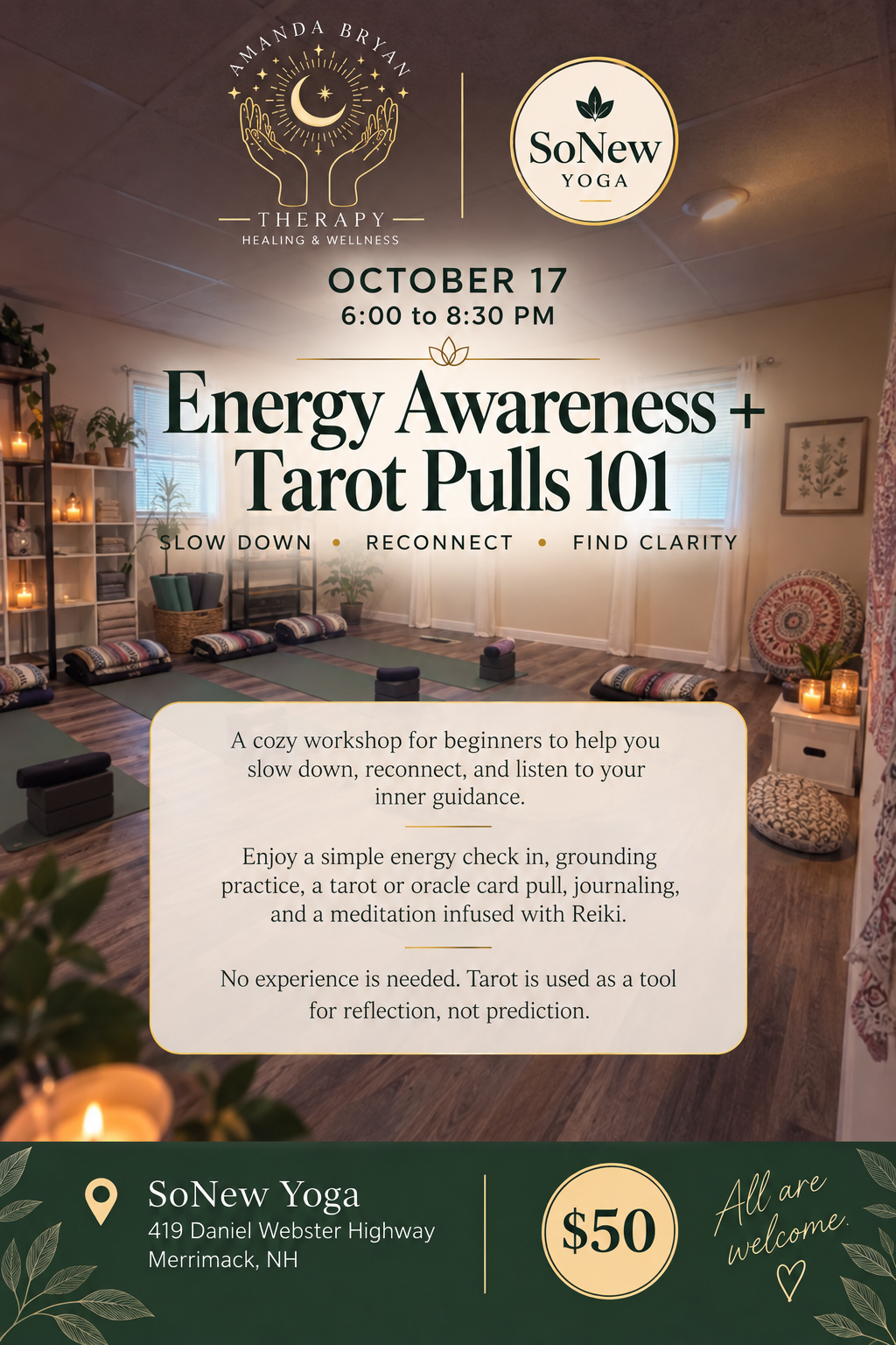 Energy Awareness + Tarot Pulls 101