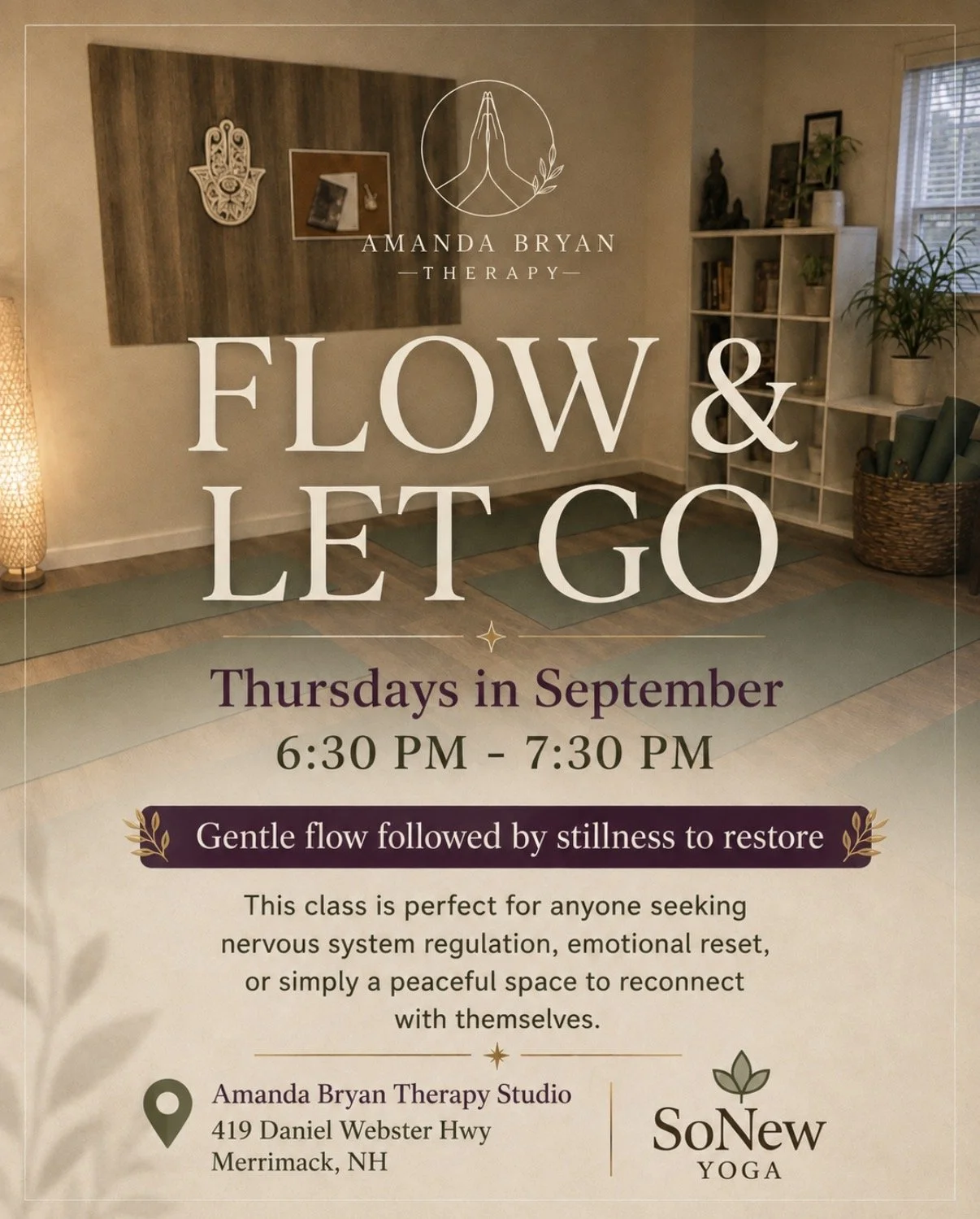 September Weekly Yoga Class: Flow & Let Go