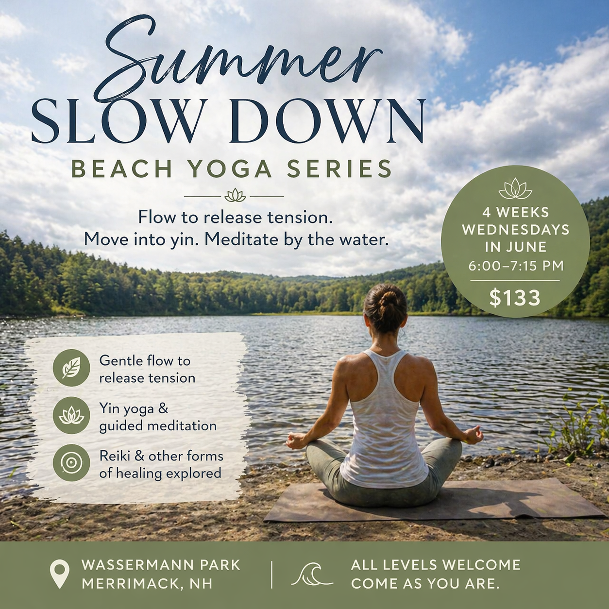 Summer Slow Down: A Beach Yoga Series
