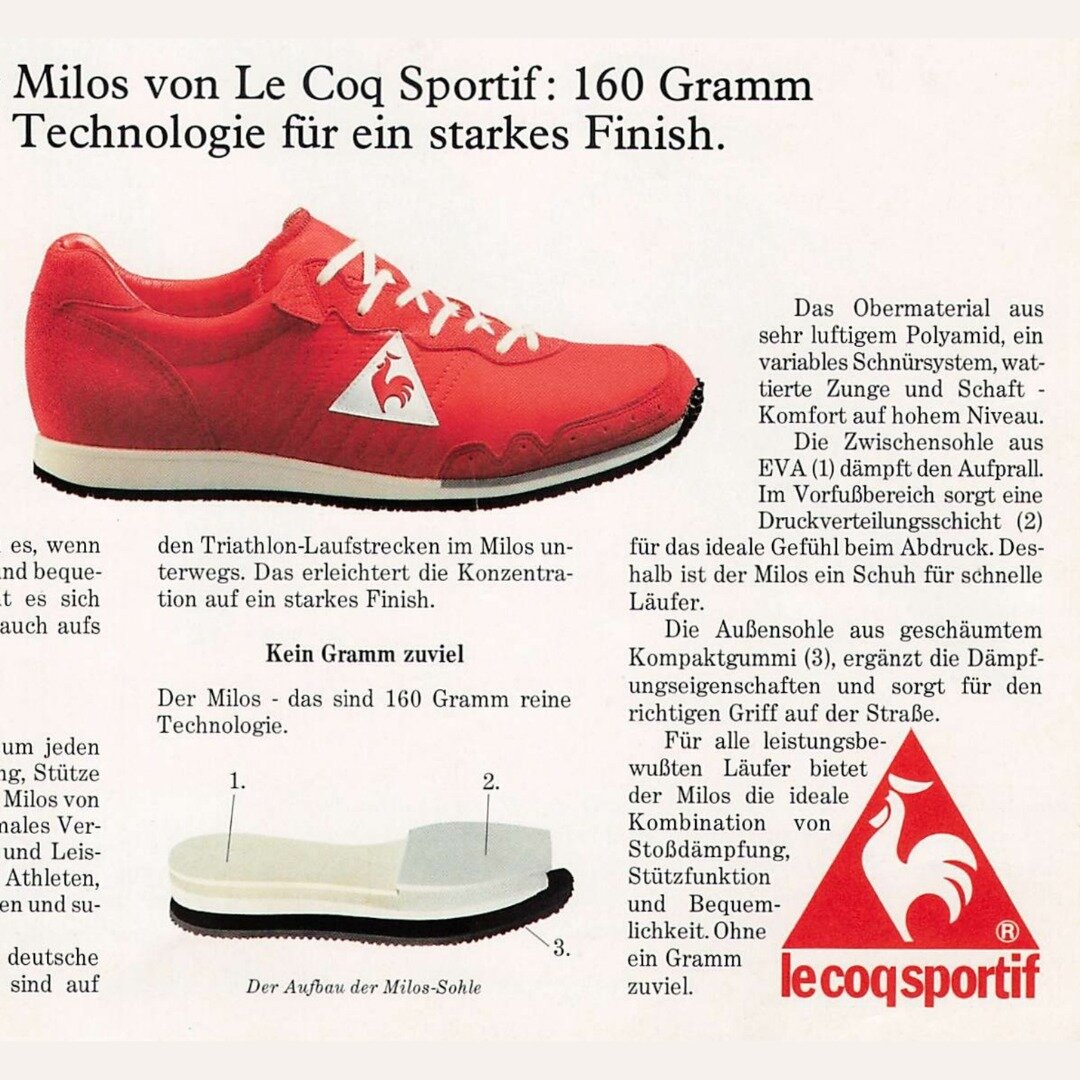 Why can't we have cool running shoes anymore?

📷 from Triathlon (DE) Oktober 1987