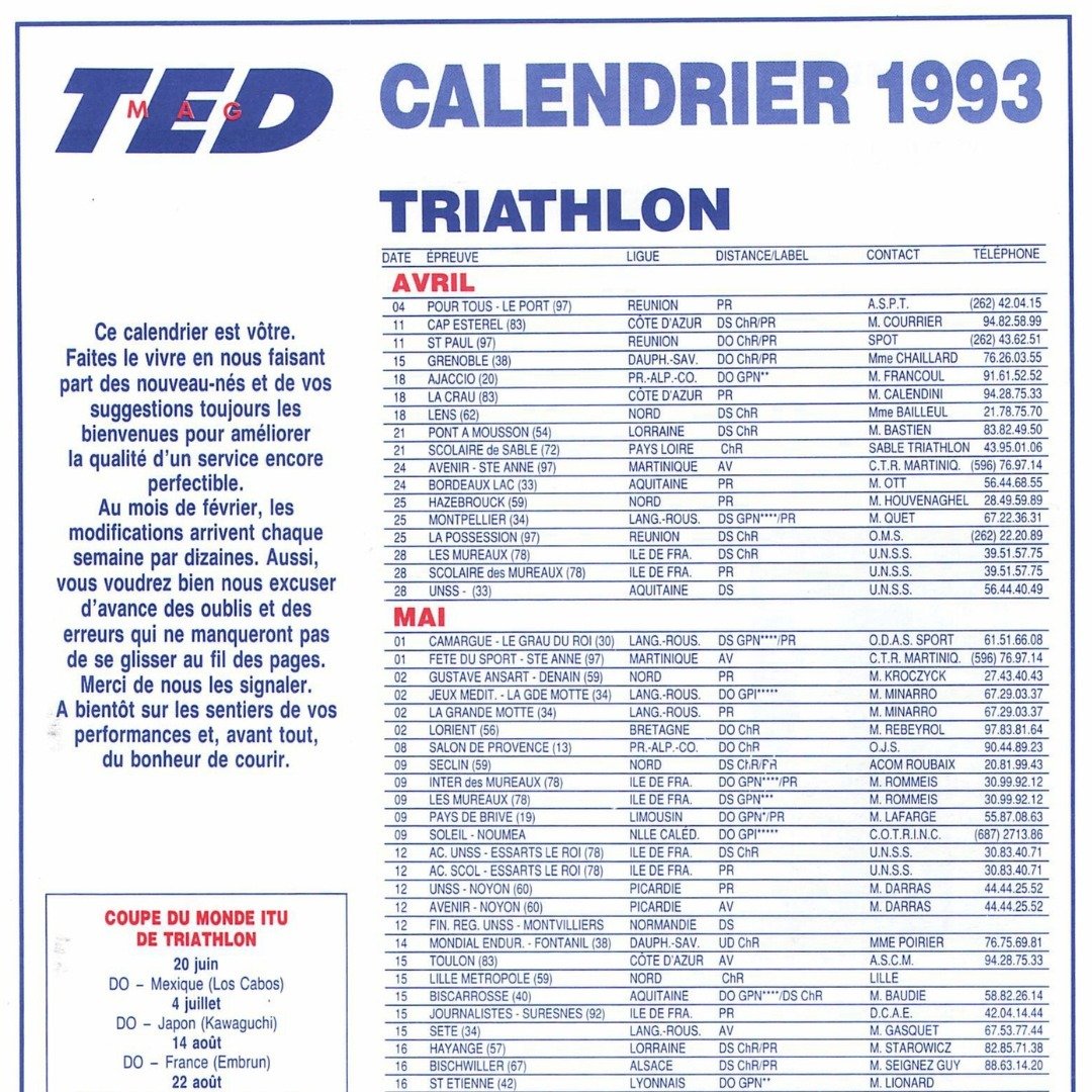 I did a blog post about French Triathlon Calendars. Seriously.