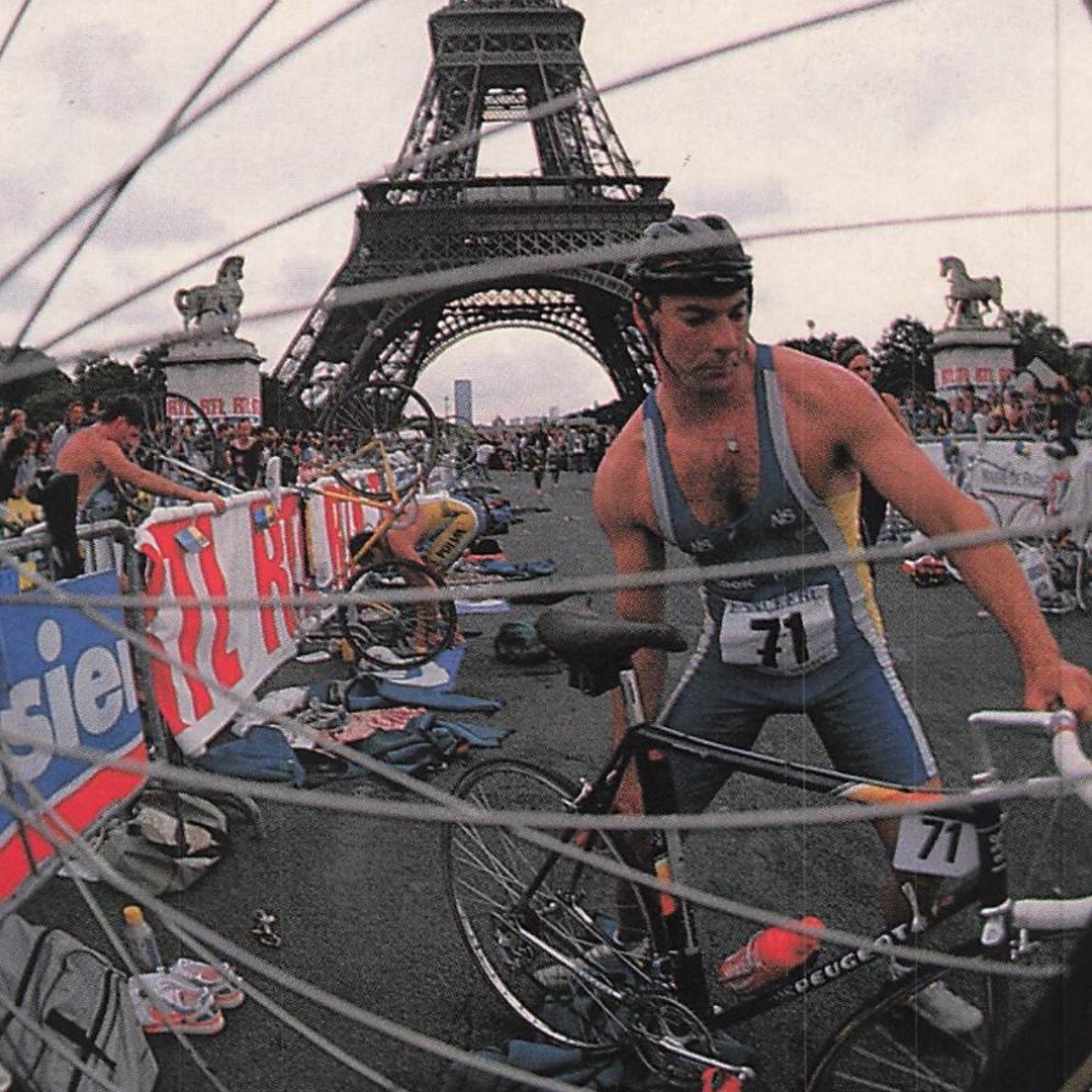 Read it now. A blog post about the 1988 Triathlon International de Paris. I've already looked at 1986 and 1987.

📷 from Tri-Athlete (FR) Octobre 1988 by Gerard Planchenault.

Paris provded a magnificent backdrop for an exciting race. That kept the l