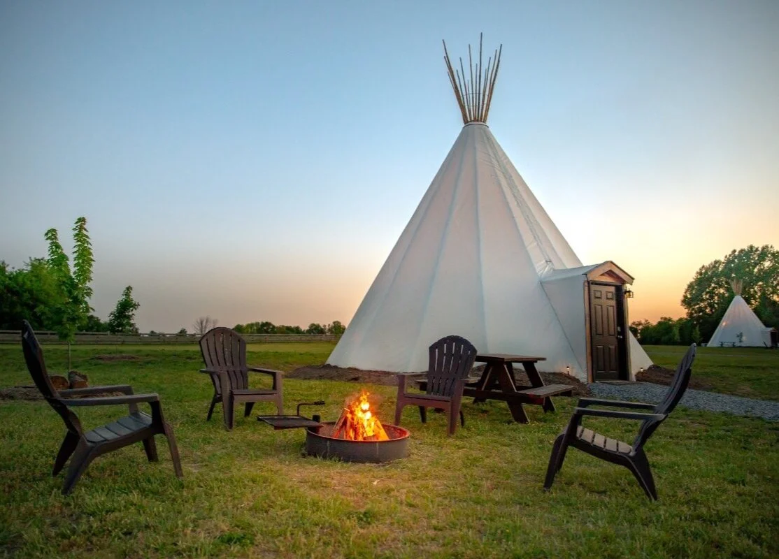 Fall Tipi Secluded Sanctuaries Tipi , Top Camping Destinations in Hocking Hills ...