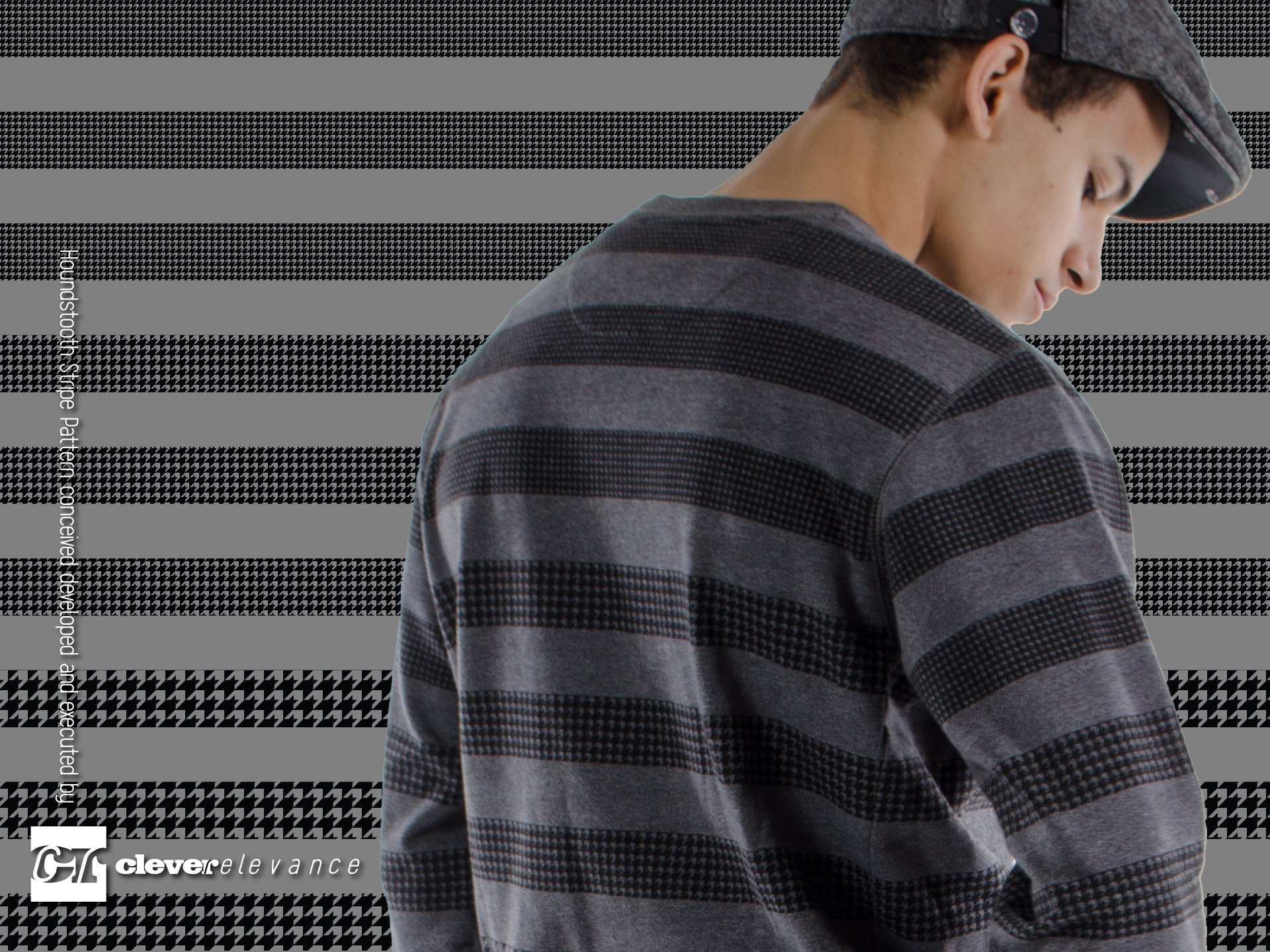 Houndstooth Textile Design for Denim Sportswear Client B Well Indigo, New York, NY