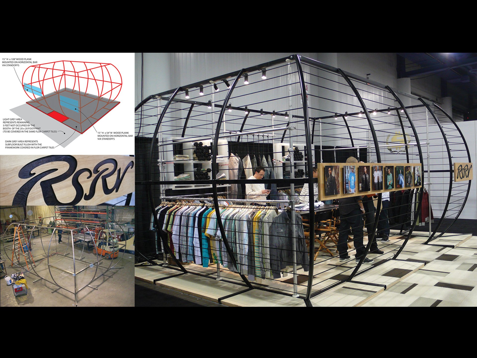 Tradeshow Booth Design for RSRV Contemporary Menswear