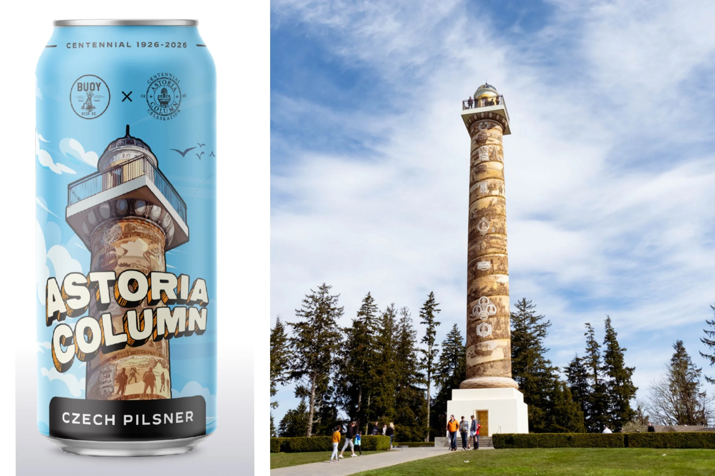 Buoy Beer and Astoria Coffee commemorative releases celebrate 100th anniversary of the Astoria Column