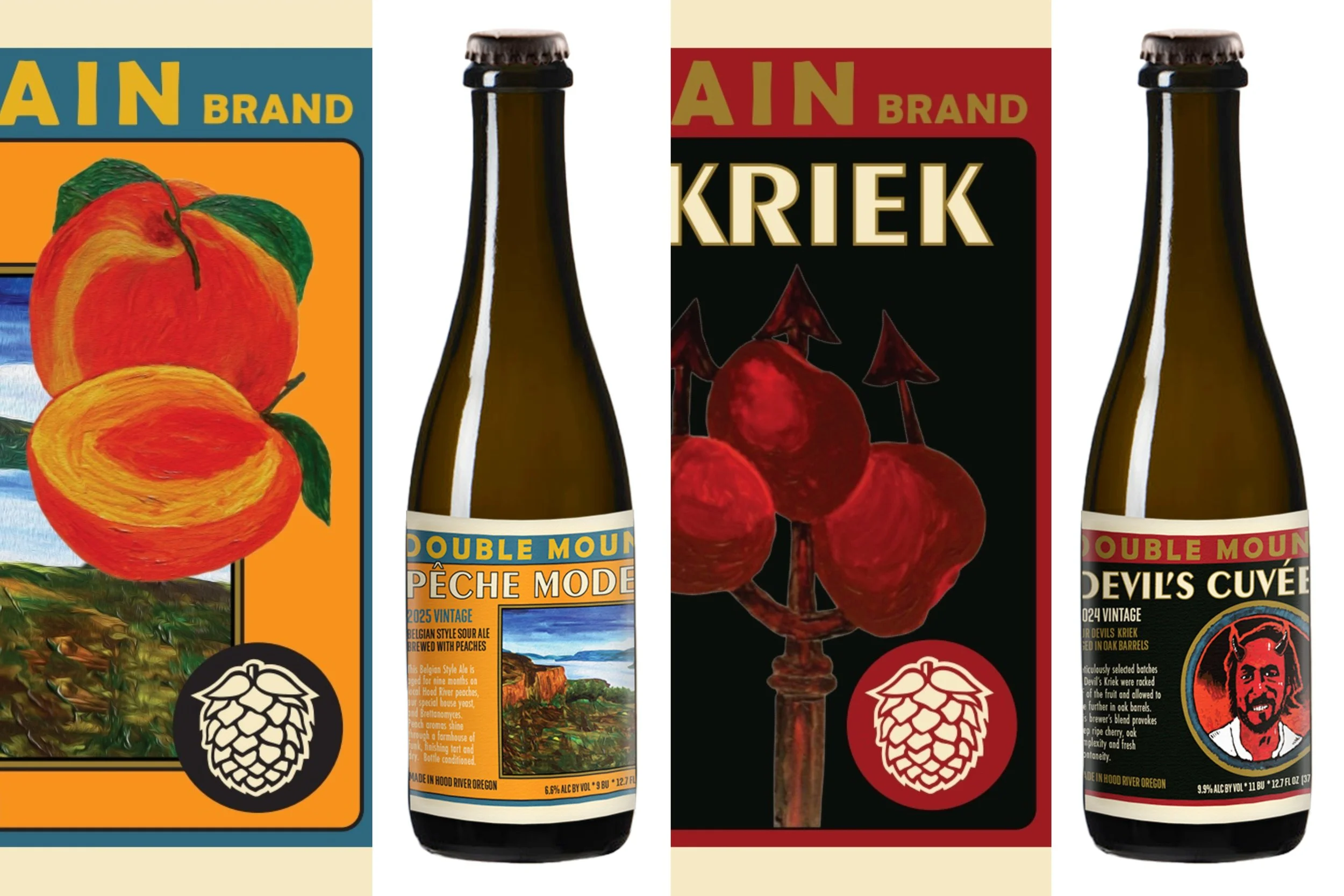 Double Mountain releases Devil’s Cuvee Kriek and Peche Mode