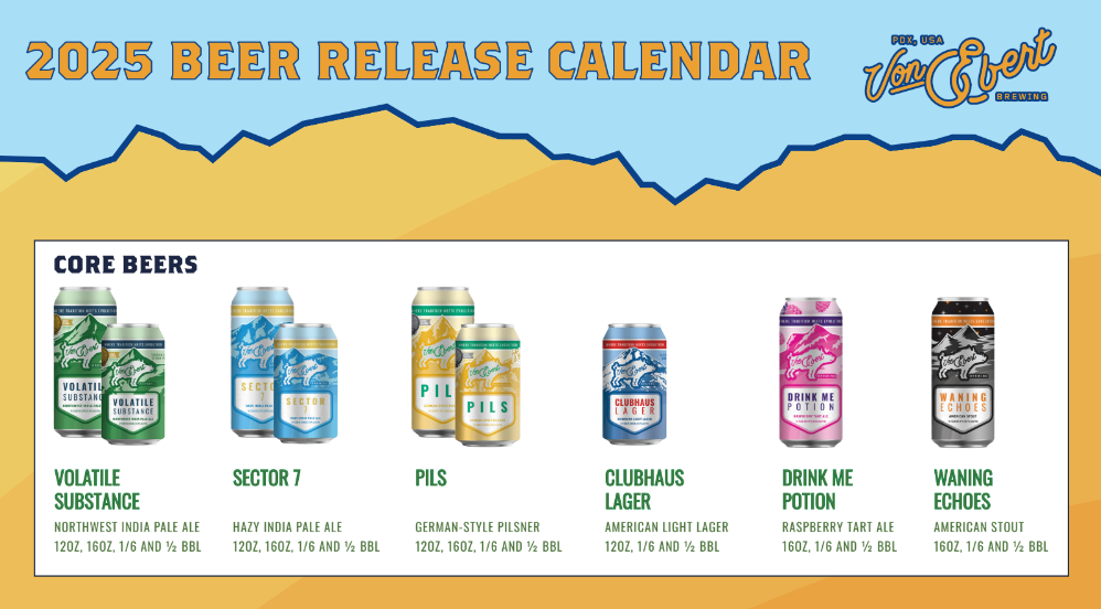 Von Ebert Brewing reveals 2025 Beer Release Calendar — New School Beer
