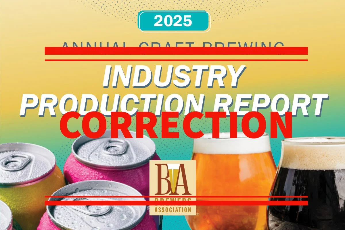 Major Revisions to the Brewers Association’s 2025 Industry Production Report