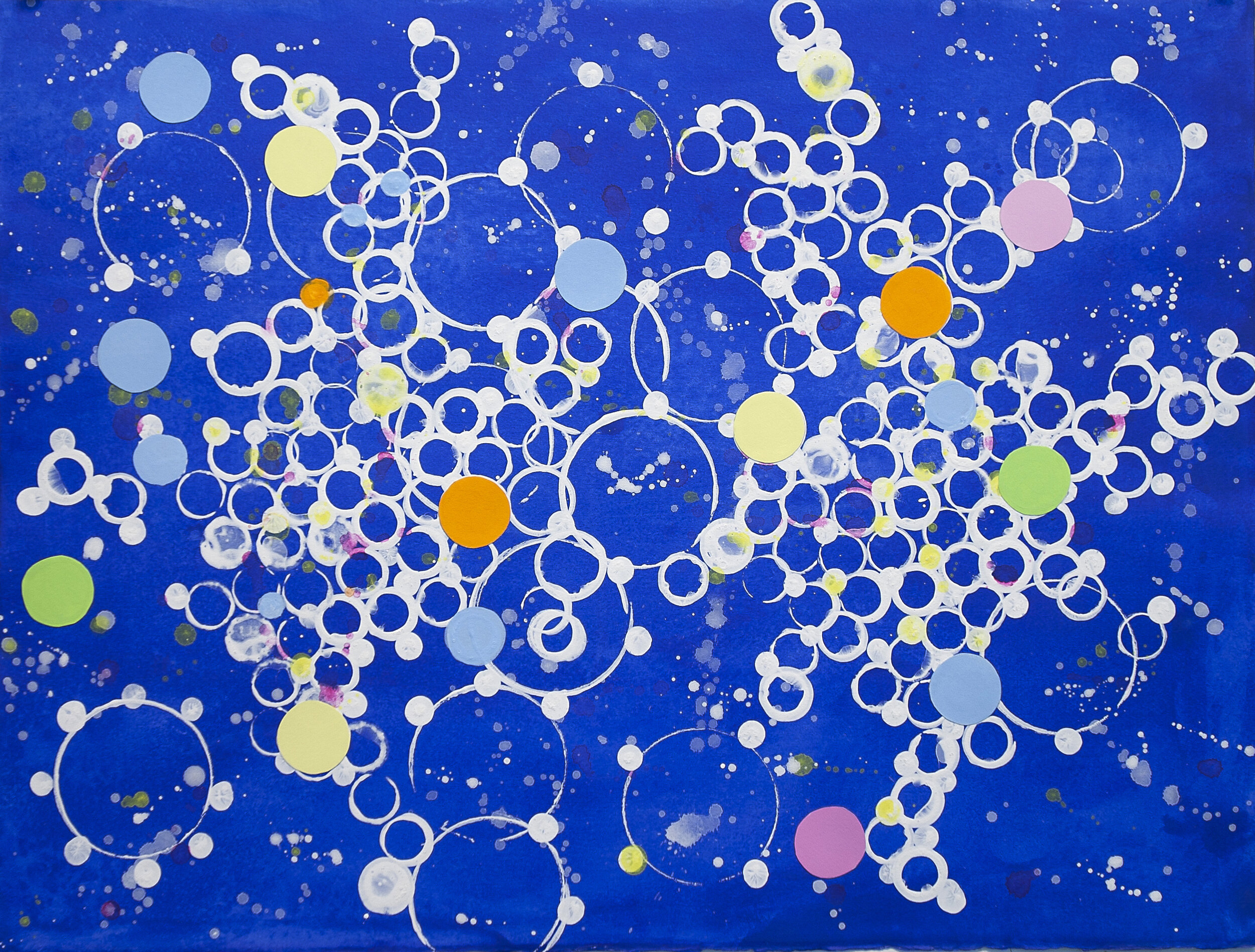  Study for  A Fragment of the Universe , 2009, acrylic on rag paper, 12” x 18” 