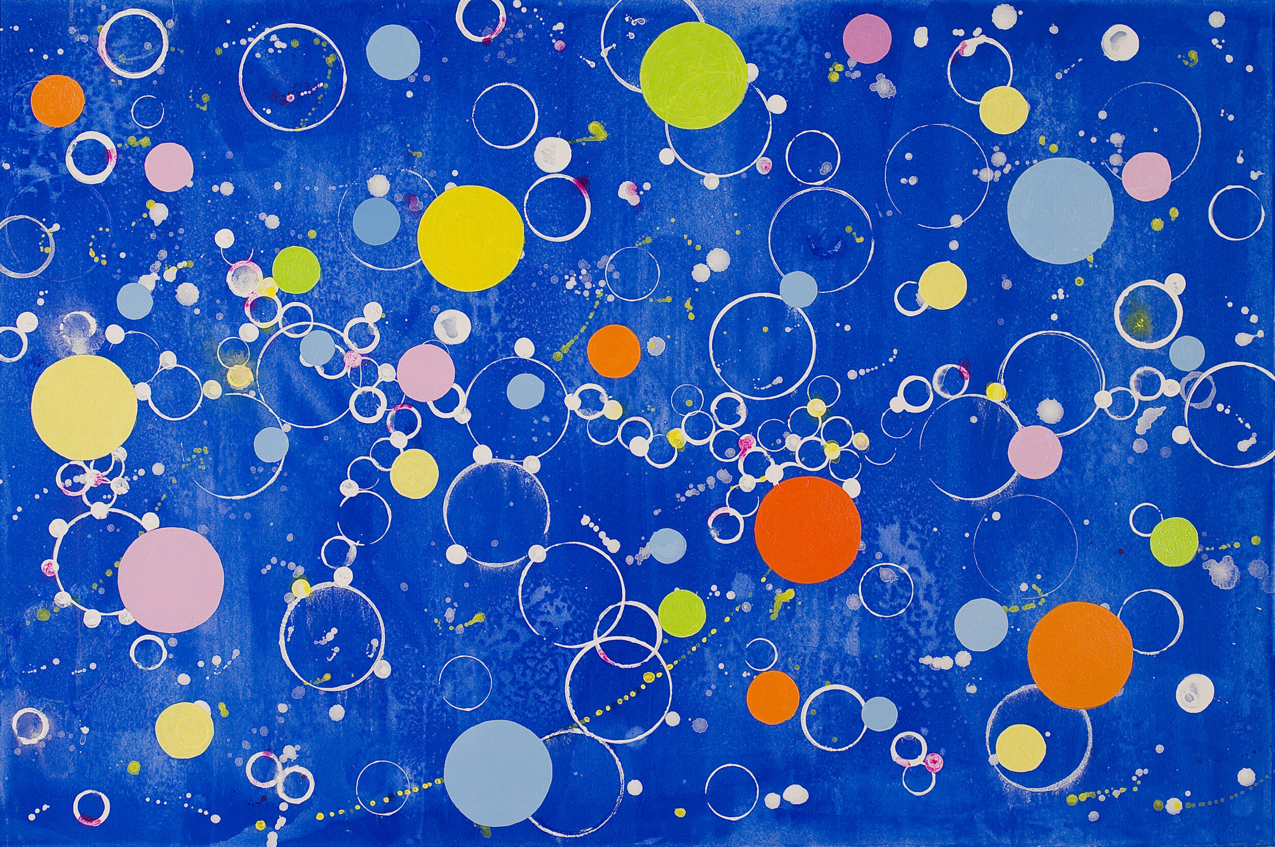  Study for  A Fragment of the Universe , 2009, acrylic on rag paper, 24” x 36” 