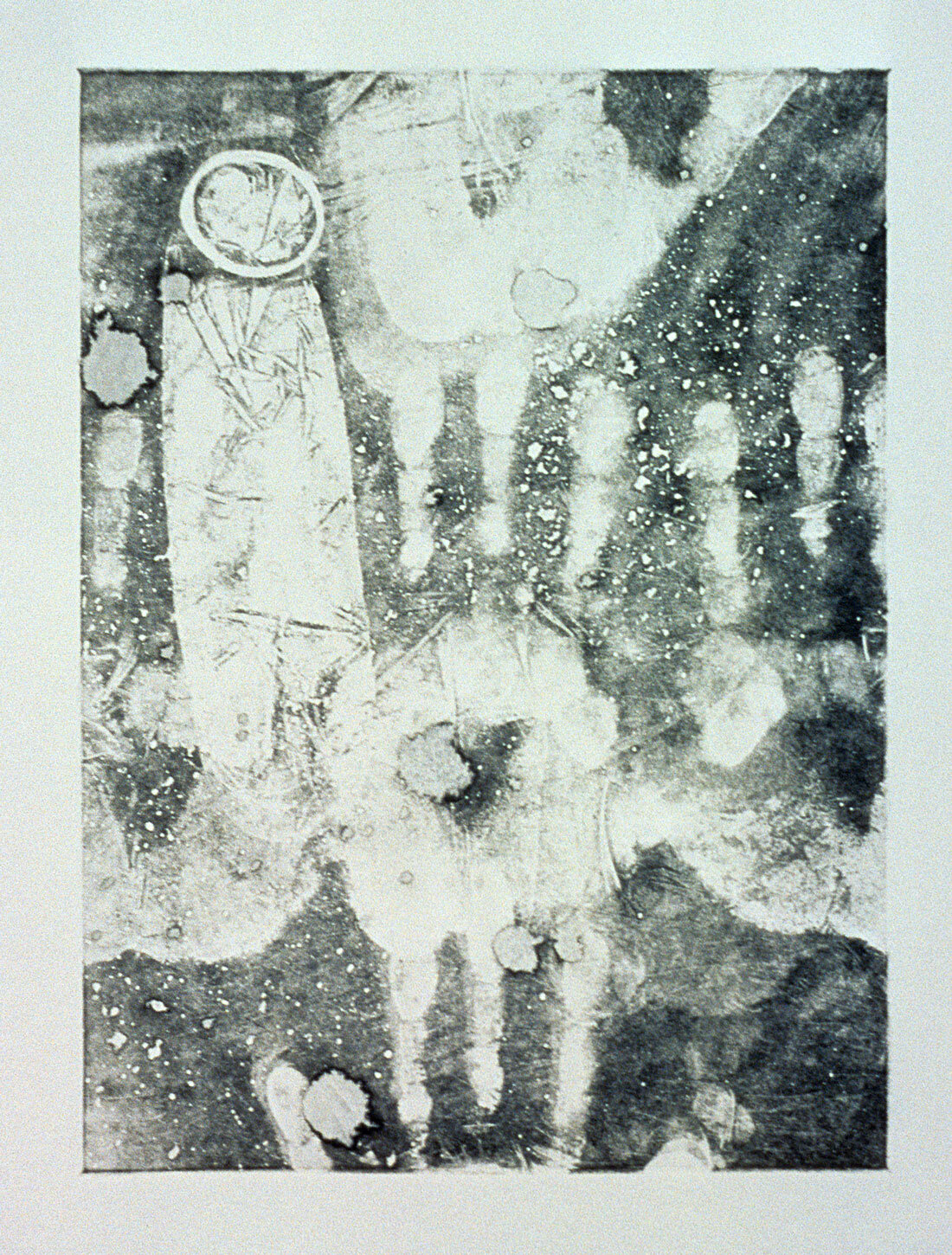   Stigmata , 1994, monotype, 15” x 11” 