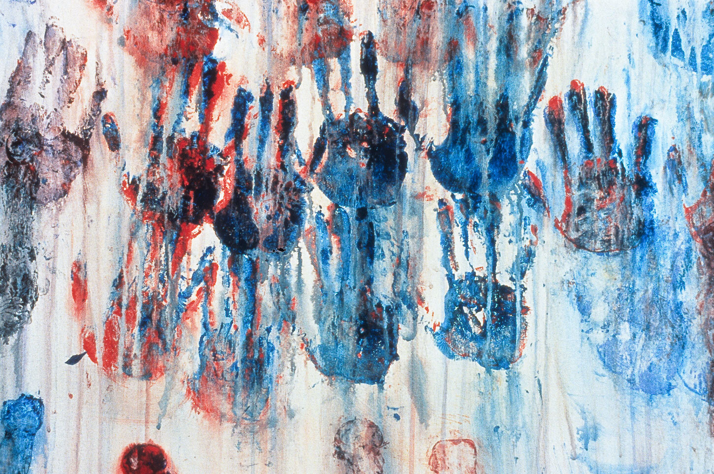   Various States of Being II  (detail), 1994, acrylic on canvas, 52 1/4 x 82 1/2 inches 