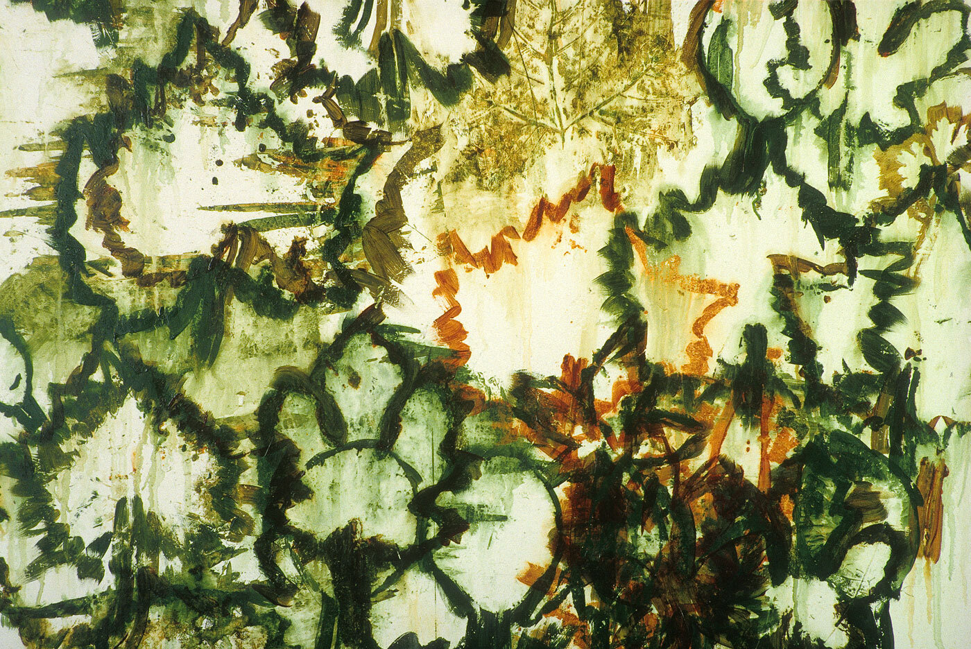   Intersections  (detail), 1999, acrylic on wood panel 