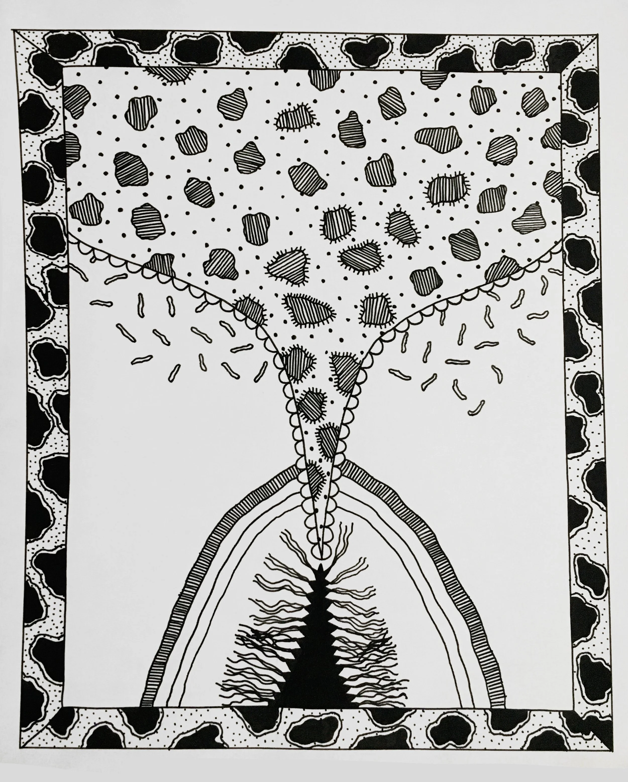   Felicia Shy , 1970-71, ink-on-paper cartoon panel, dimensions variable 