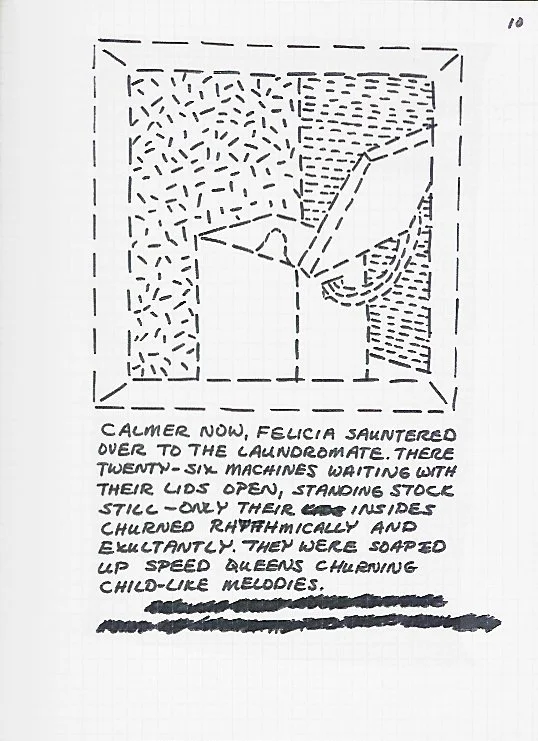  Felicia Shy, 1970-71, ink-on-paper cartoon panel, dimensions variable 