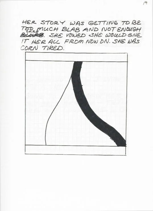  Felicia Shy , 1970-71, ink-on-paper cartoon panel, dimensions variable 