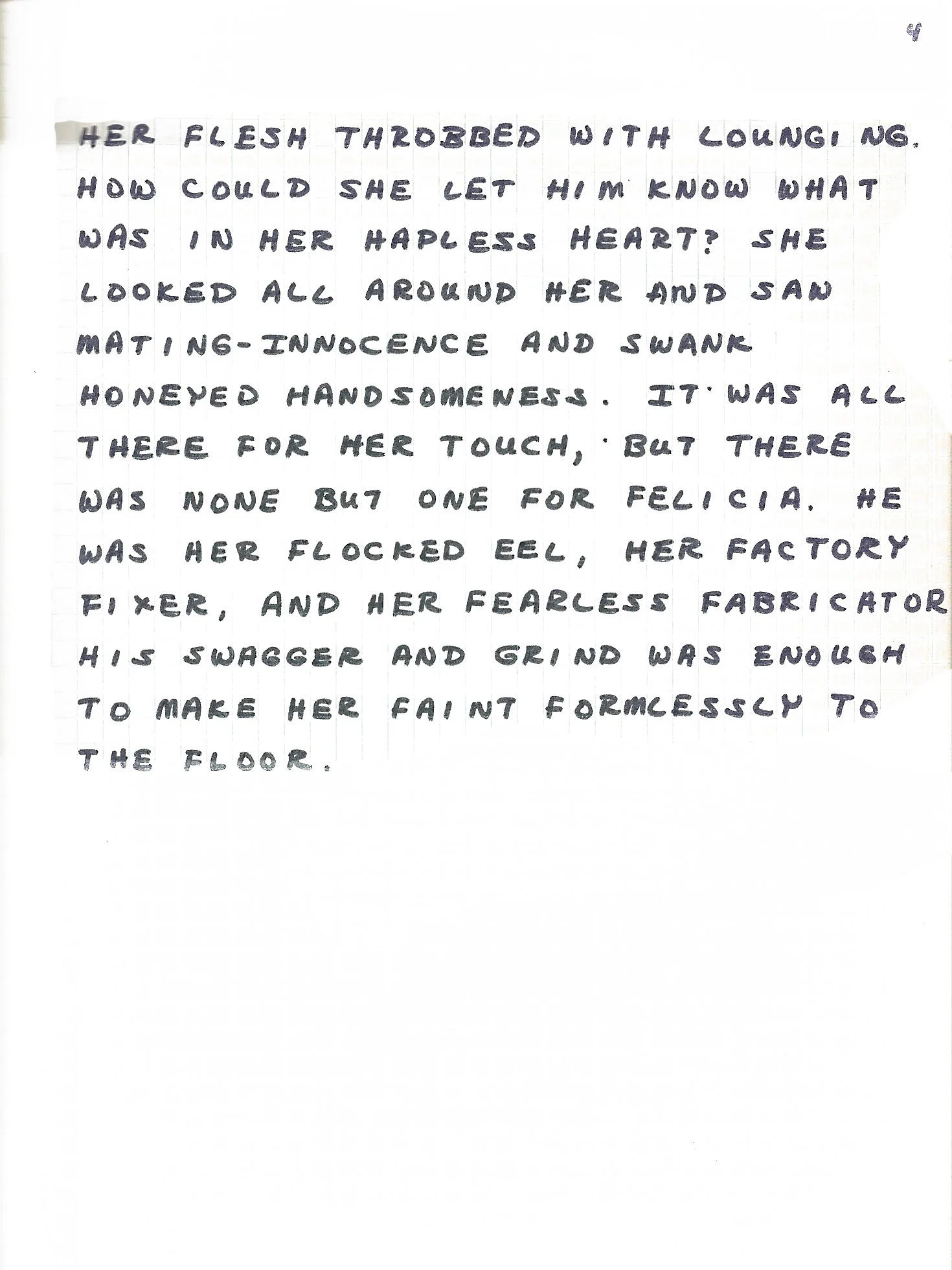   Felicia Shy , 1970-71, ink-on-paper cartoon panel, dimensions variable 