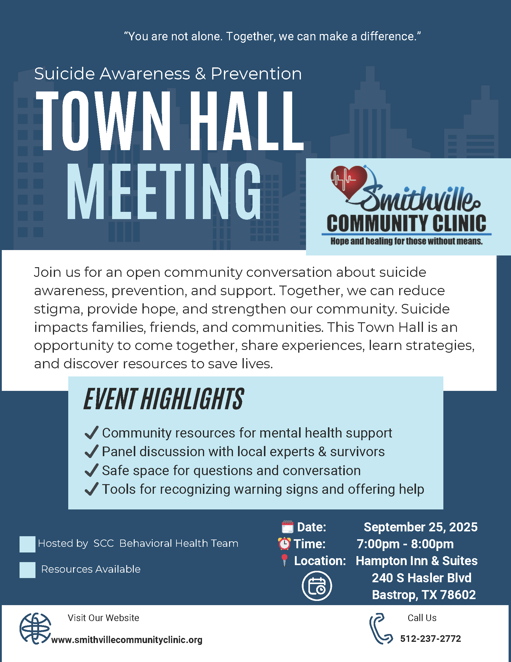 Suicide Awareness & Prevention Town Hall