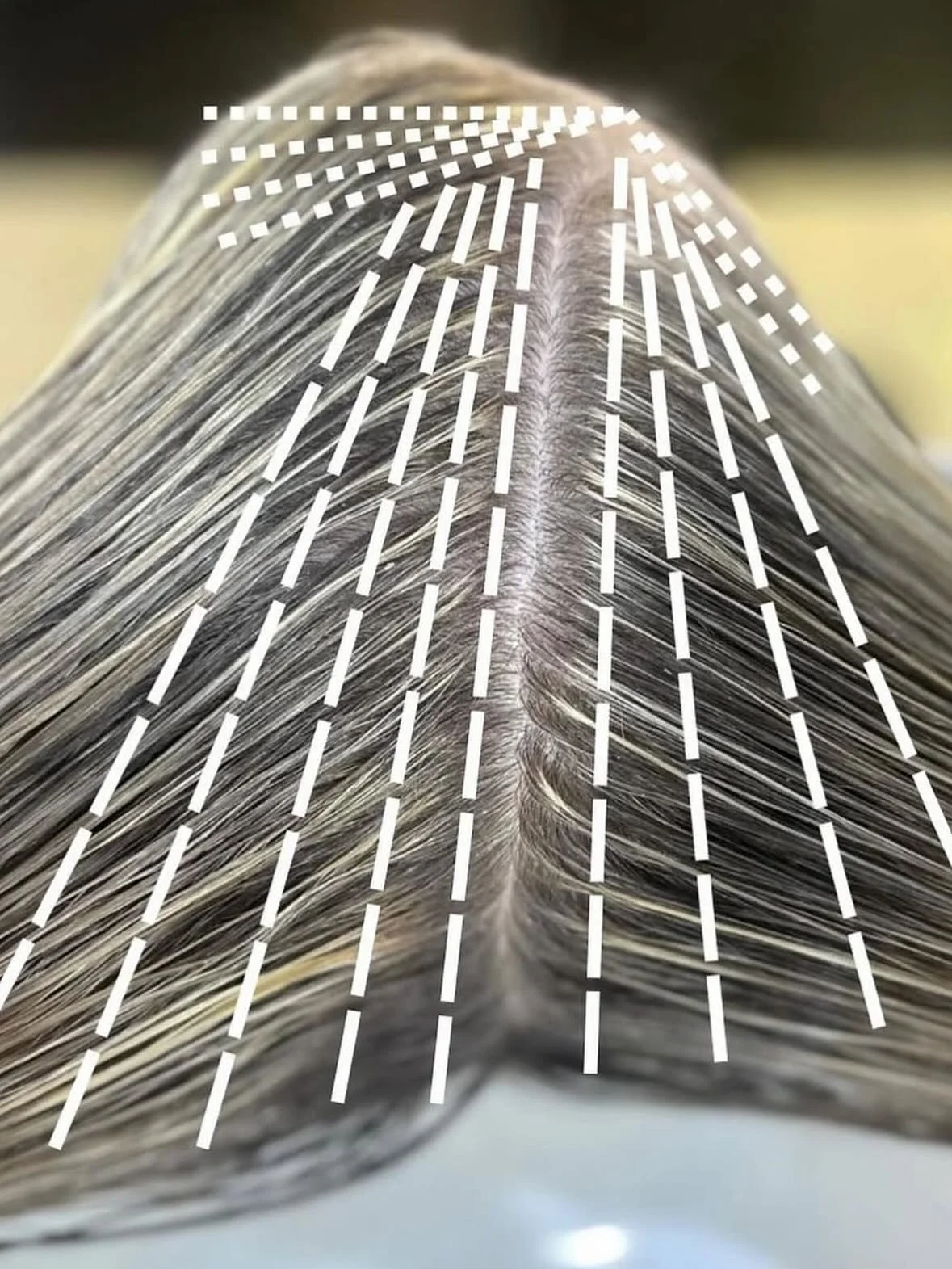This will save you time foiling 💫👏🏼😊💕

This saves times and covers a much bigger section of hair in one go. I start with the hair line on one side and the work my way up one half, strategically adding highs and lows where needed, if needed.
Then