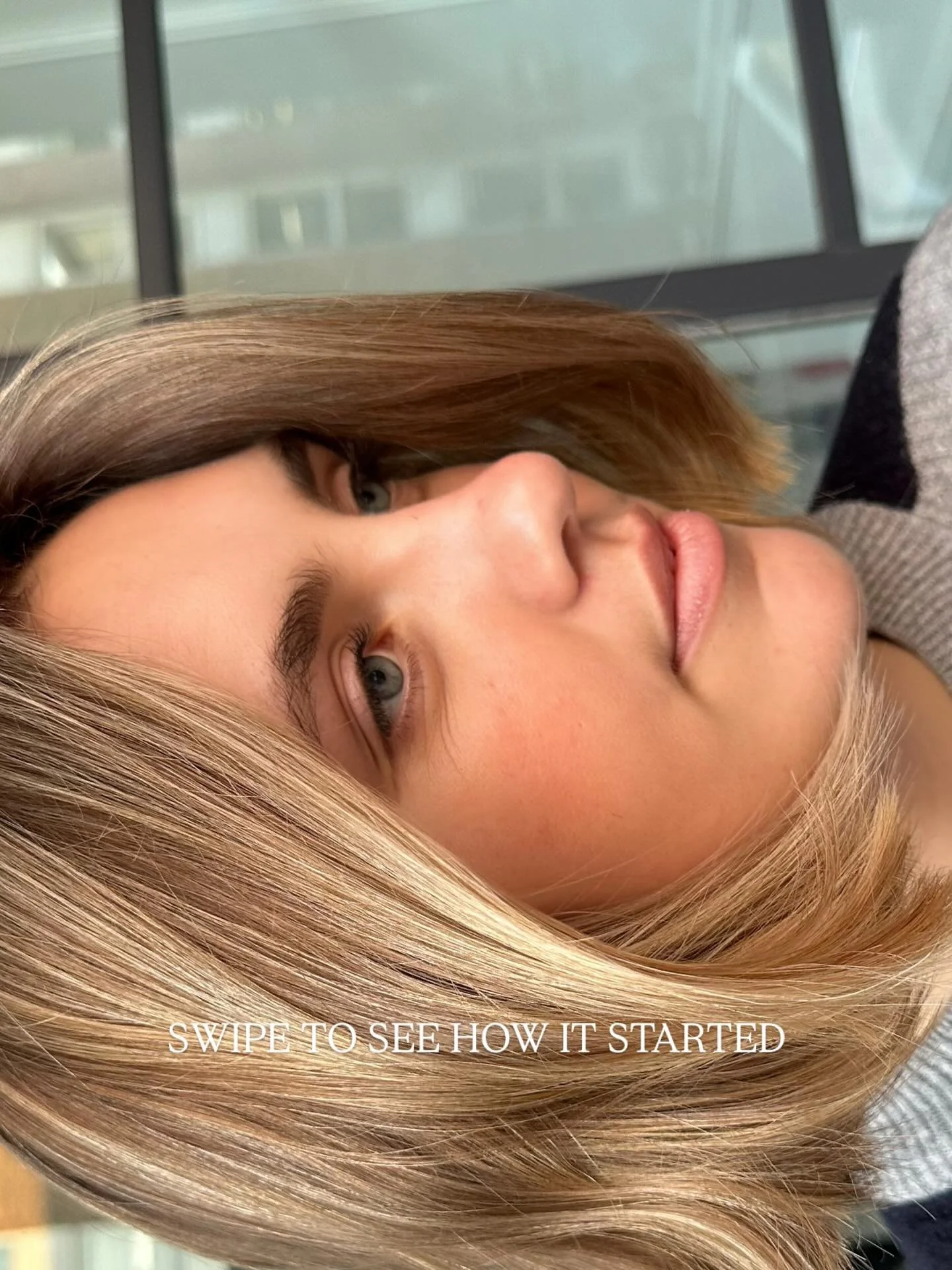 This client came to me with no colour in her hair but wanted something lived in blonde, not bright blonde but something something soft. 

That INSPO was chic and a lived in bronde.

Colour @nxthair 9.03 &amp; 7.32
The maintenance: 3 to 4 months 
Tota