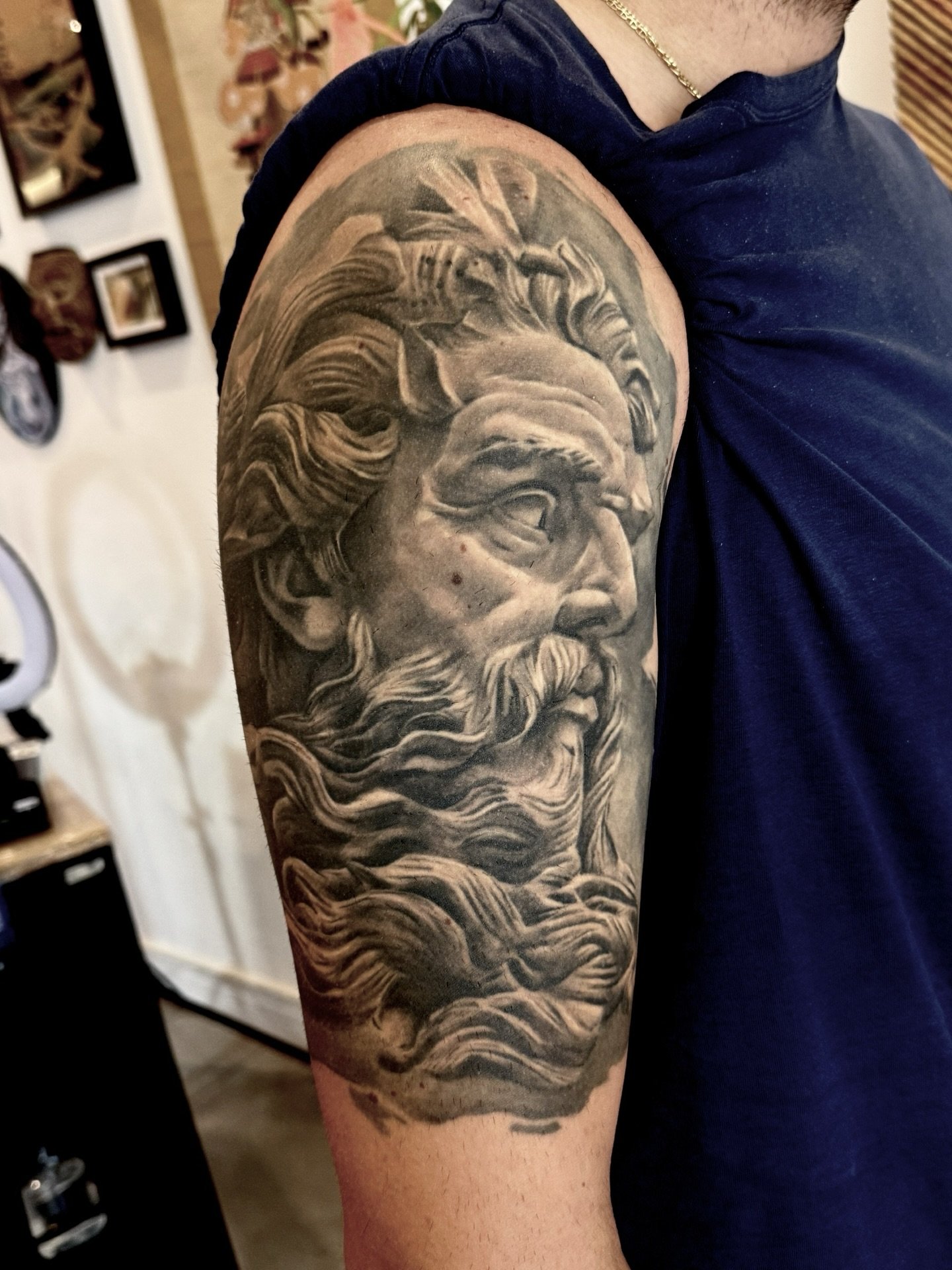 Every tattoo tells a story and realism brings those stories to life. 
These recent pieces by Andre, one of the standout realism tattoo artists in Toronto, showcase the power of detail and precision. From photorealistic portraits to wildlife tattoos, 