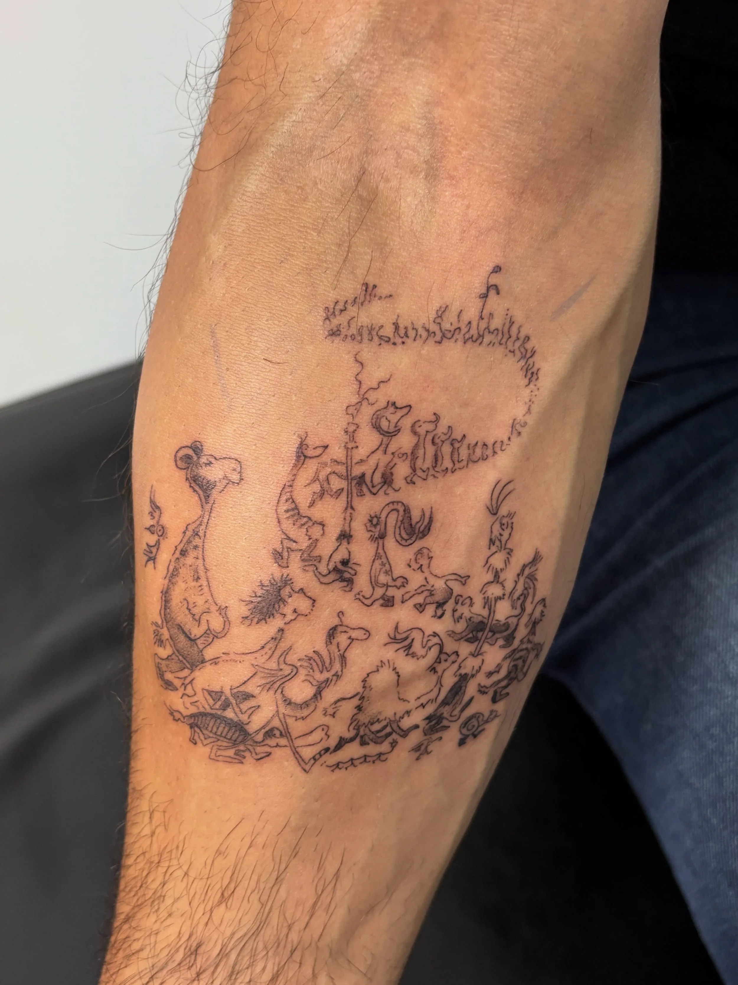 Gaja is a highly talented illustrative tattoo artist who specializes in creating timeless custom pieces. Her signature style blends delicate fine-line work, soft gradients, and unique book-cover style designs that look like classic antique illustrati