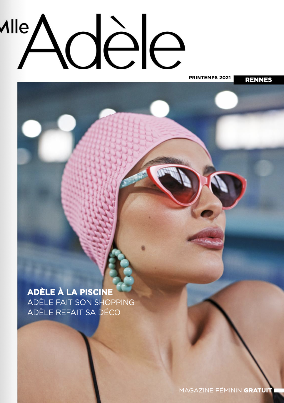 Couverture du magazine Mlle Adèle de printemps 2021 mentionnant le travail et l'expertise de Marie-Claire Le Fevre, facialiste et fondatrice de Maison Le Fevre