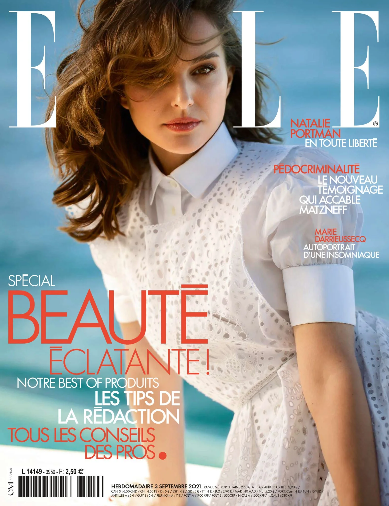 Couverture du magazine Elle de septembre 2021 mentionnant Maison Le Fevre et Marie-Claire Le Fevre