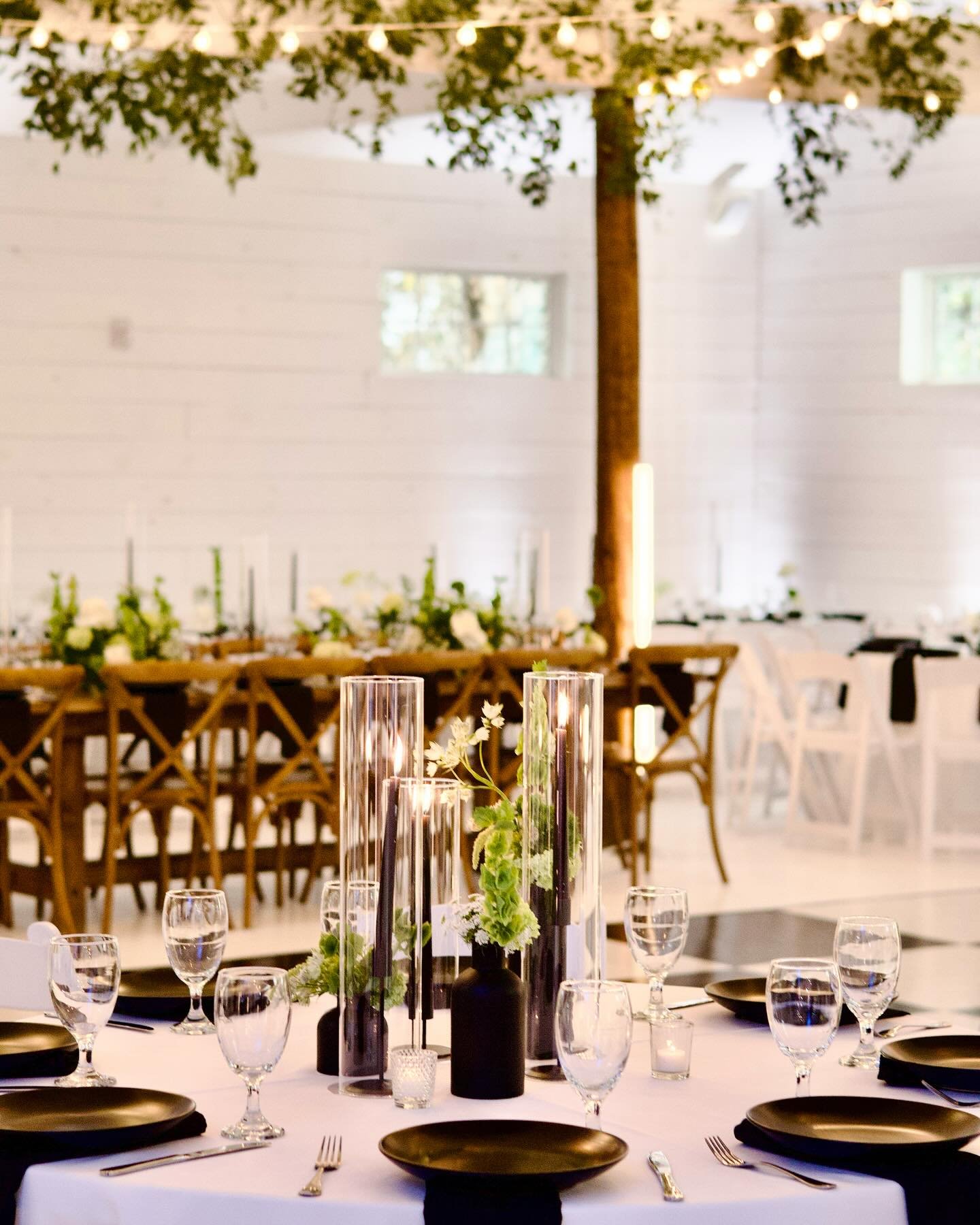 Black and white with pops of ✨vibrant ✨ greens 😍

I love love love when I get to put on my design hat to dream up a full concept for a reception! This one is going to remain an favorite forever 😍

Planning + Design: @emeraldandivyweddings 
Tablesca