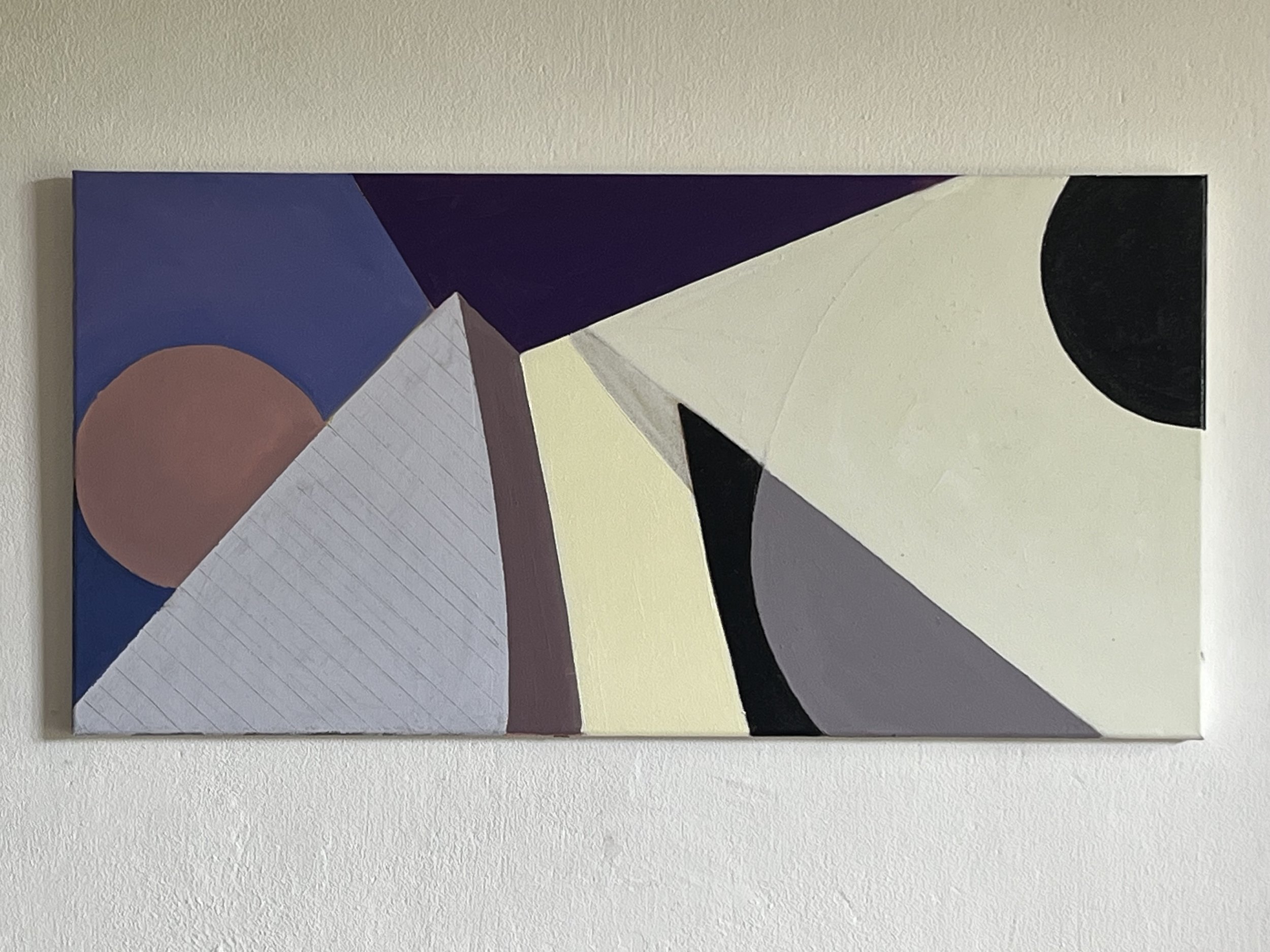Leaning / oil on Cotton / 40x80cm 
In memory of Fred Appel 