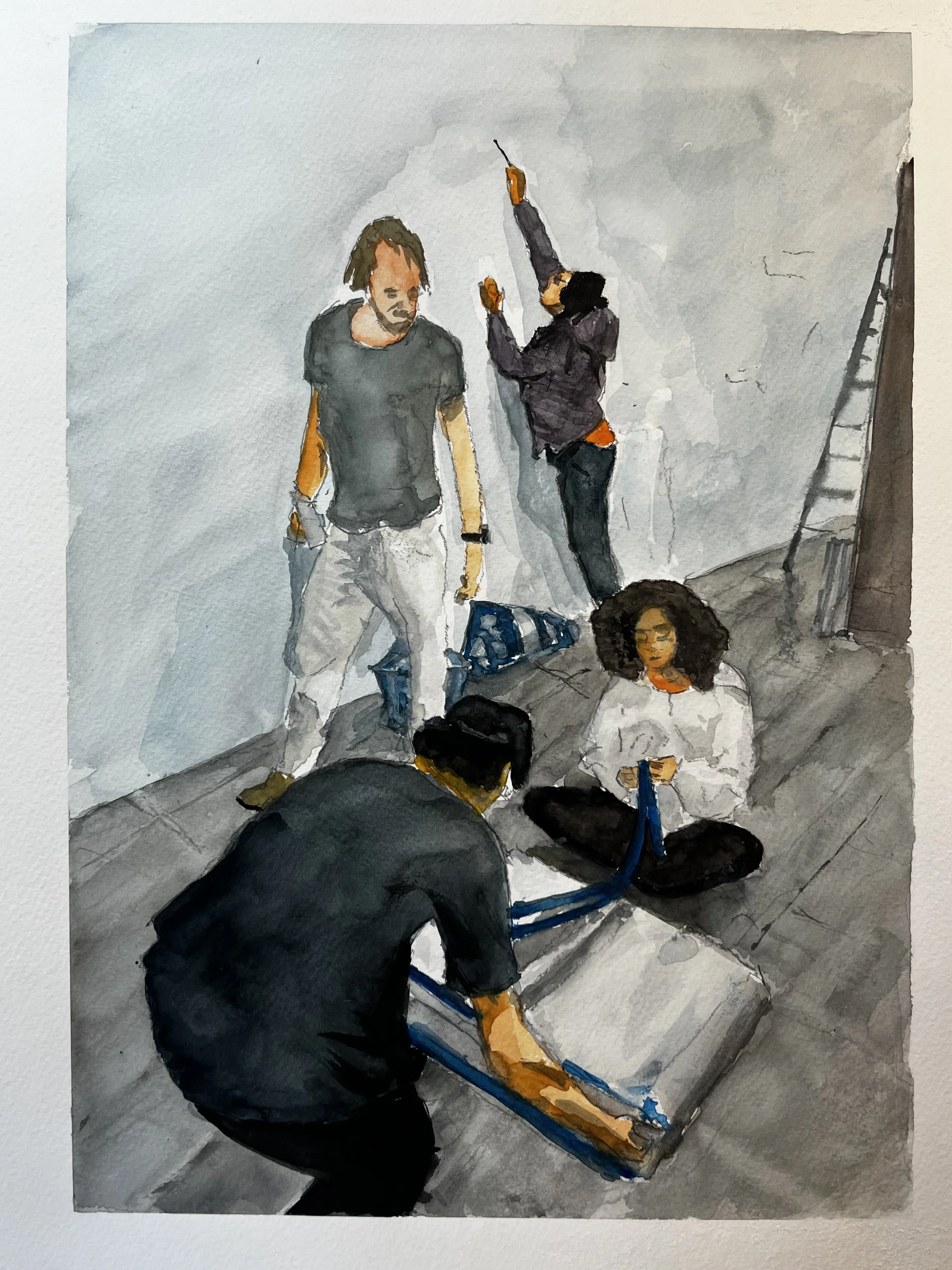 It's a wrap!,  aquarelle '25  / 36x48cm