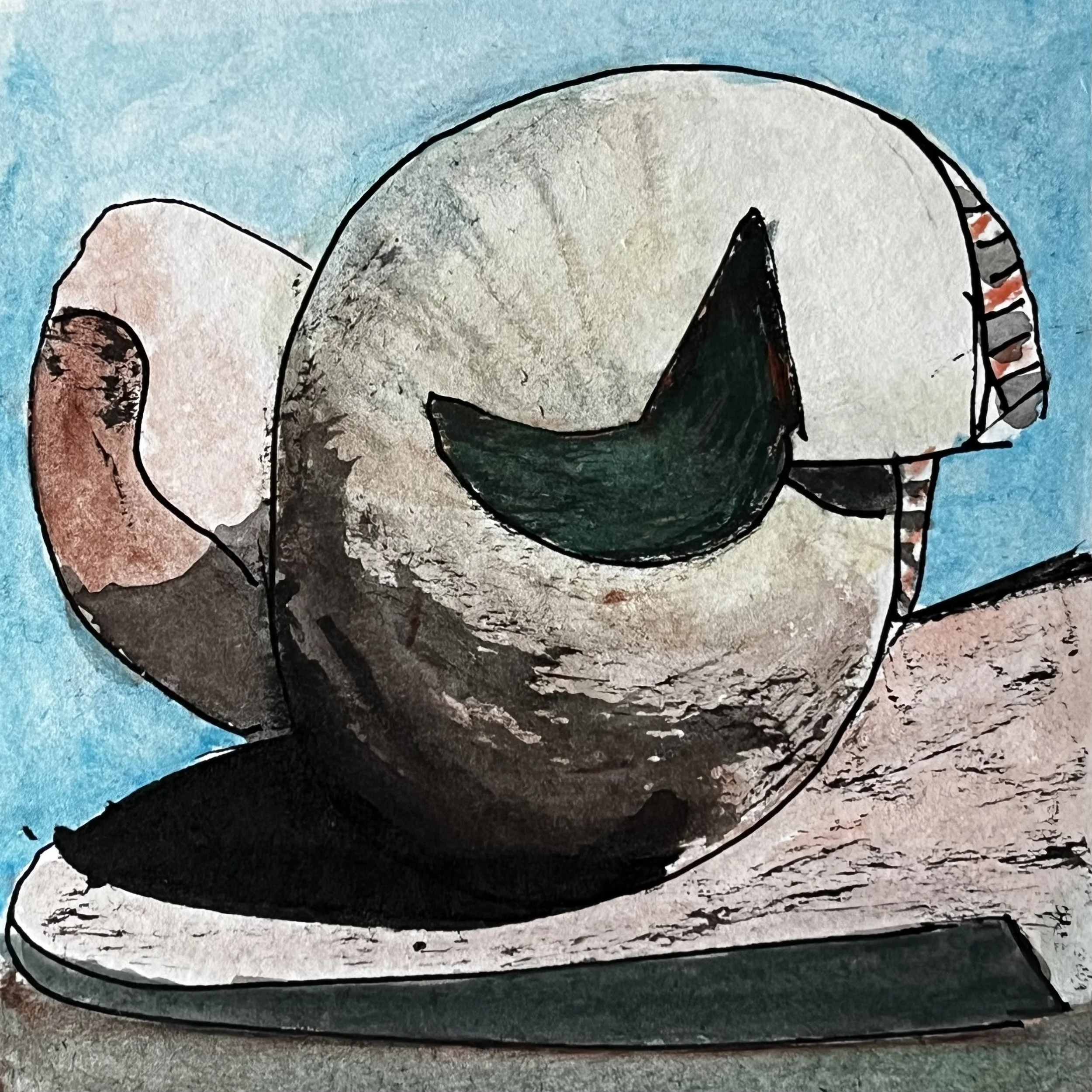 .?...., gouache '25 / 15x15cm