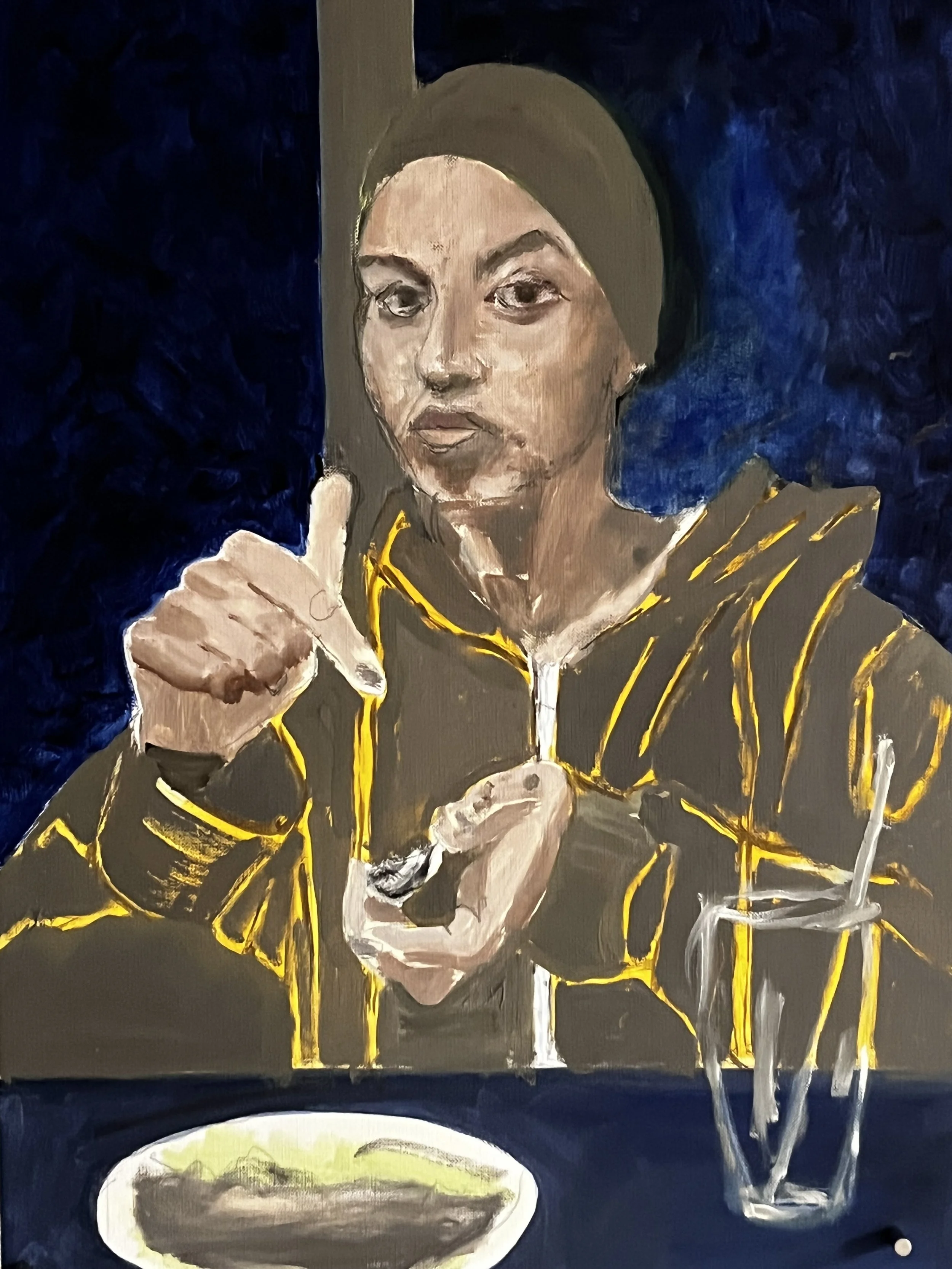 Soldier, oil on paper / 36x48cm