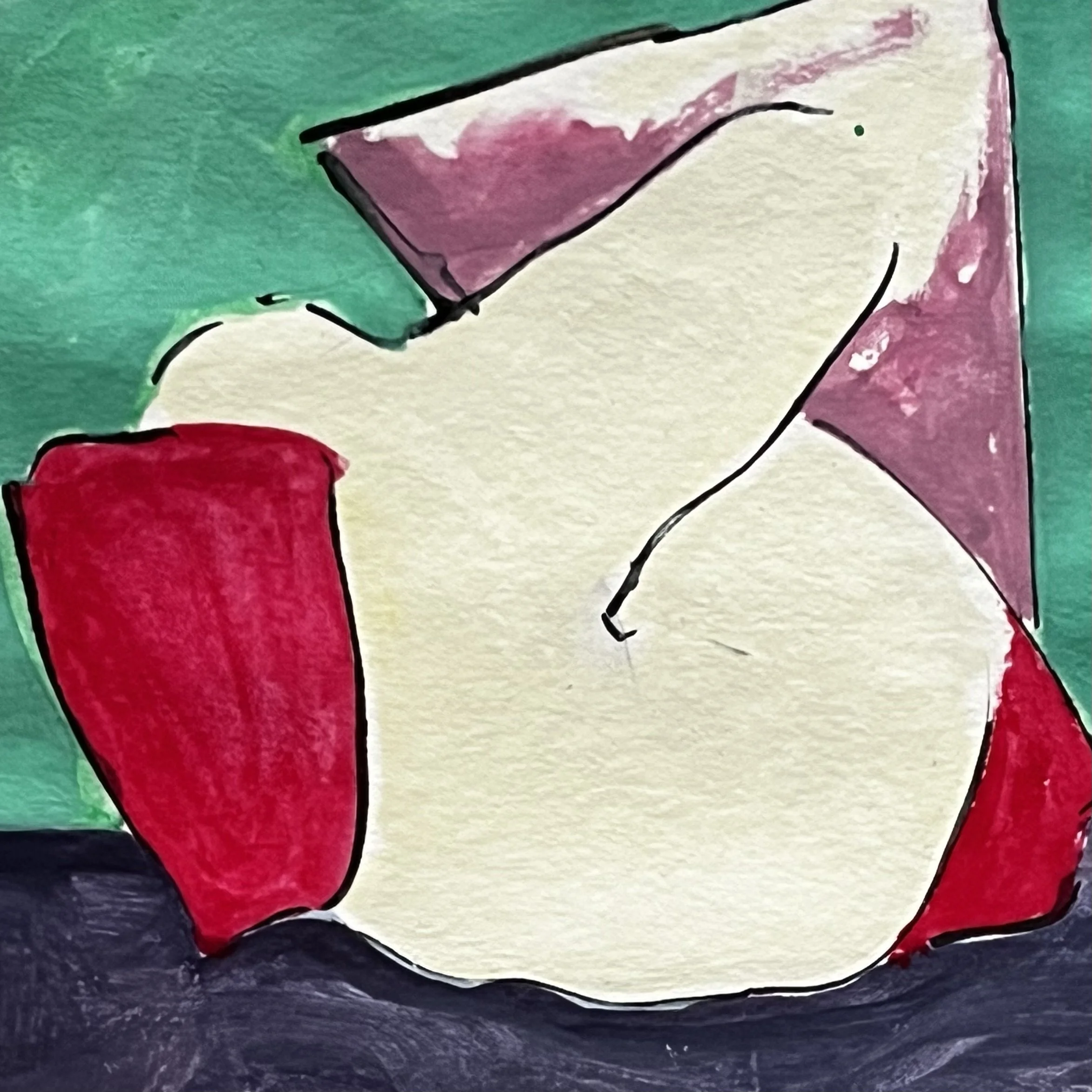 Wrestler, gouache '25  /15x15cm 
