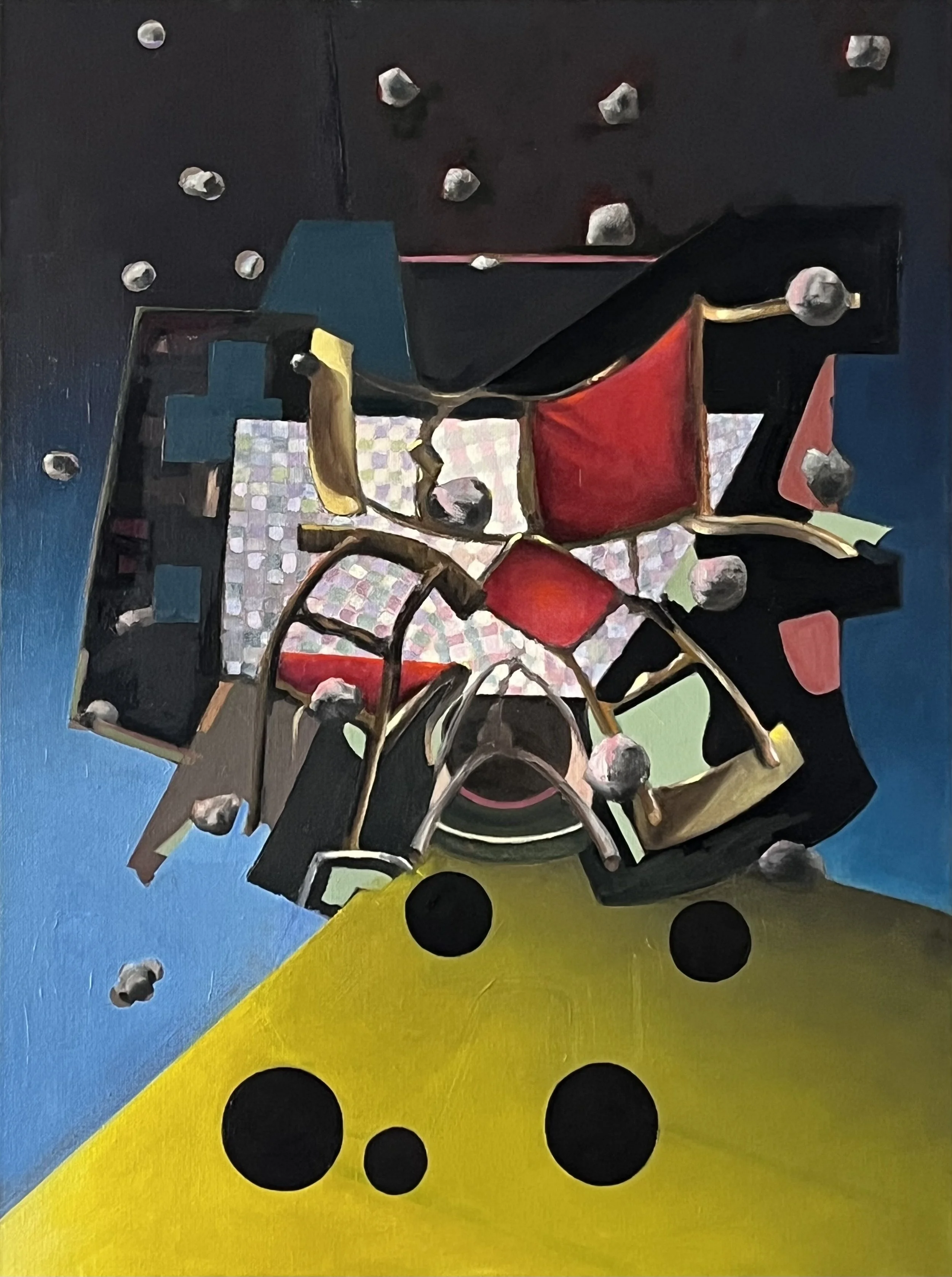 Tumult, 2023 -''26 / oil on canvas / 60x80cm