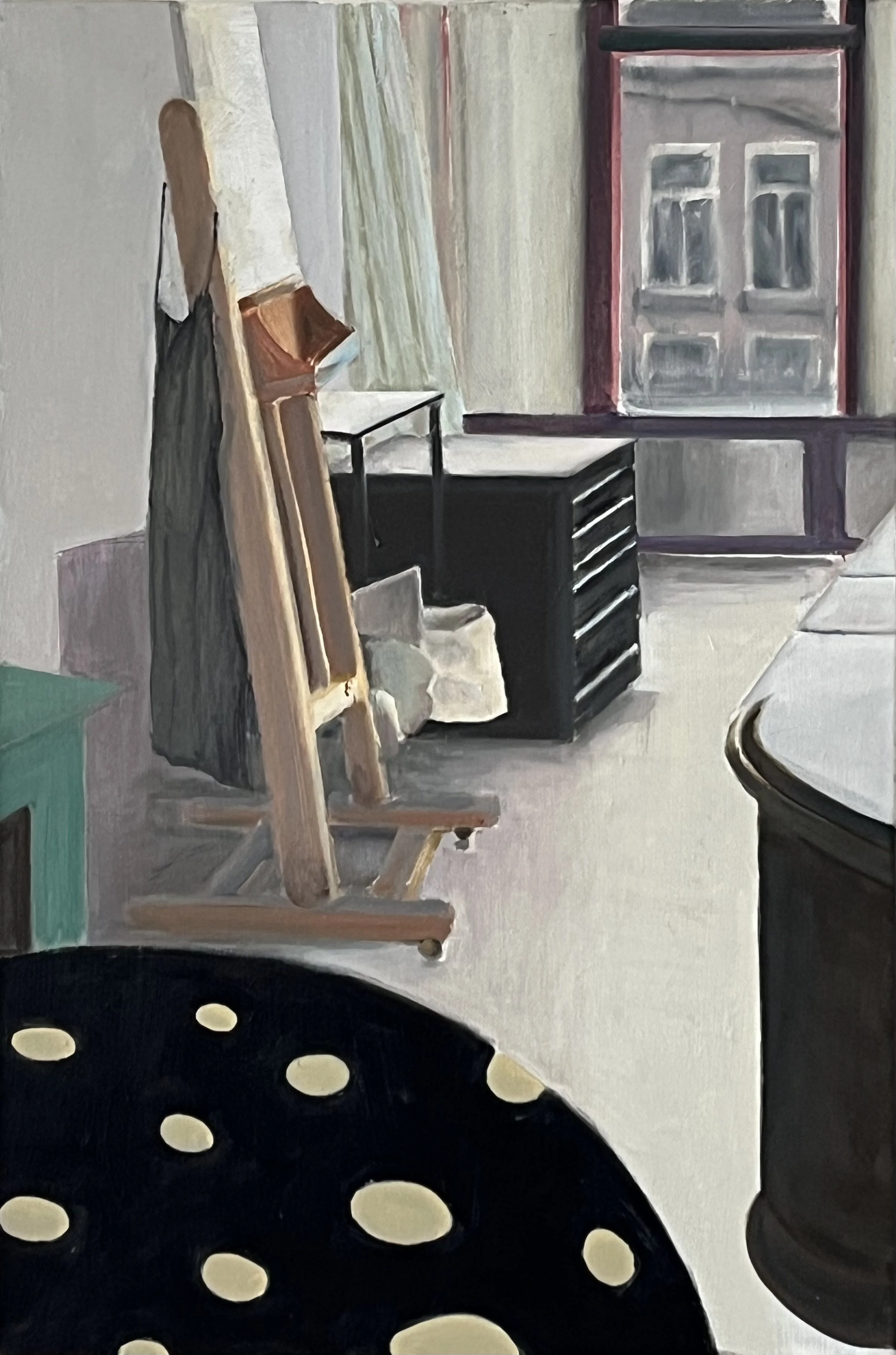 Interior north-facing/ oi on cotton, 60-40 cm