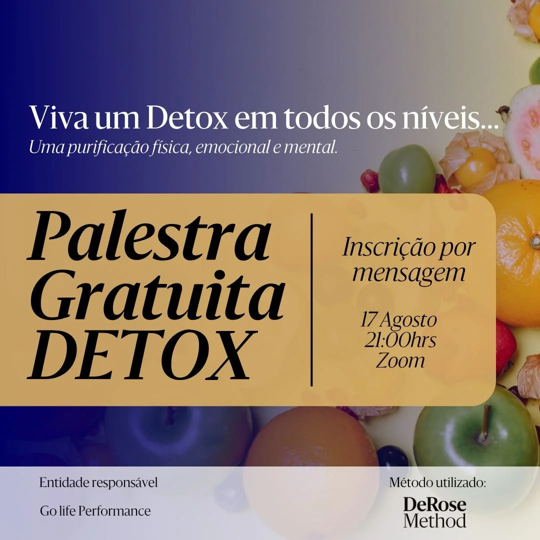 5 dias de DETOX inscreva-se. Clique na imagem e assista a palestra