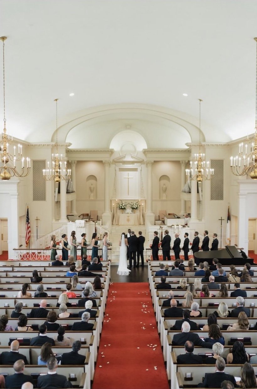 traditional church wedding ceremony in lagrange ga